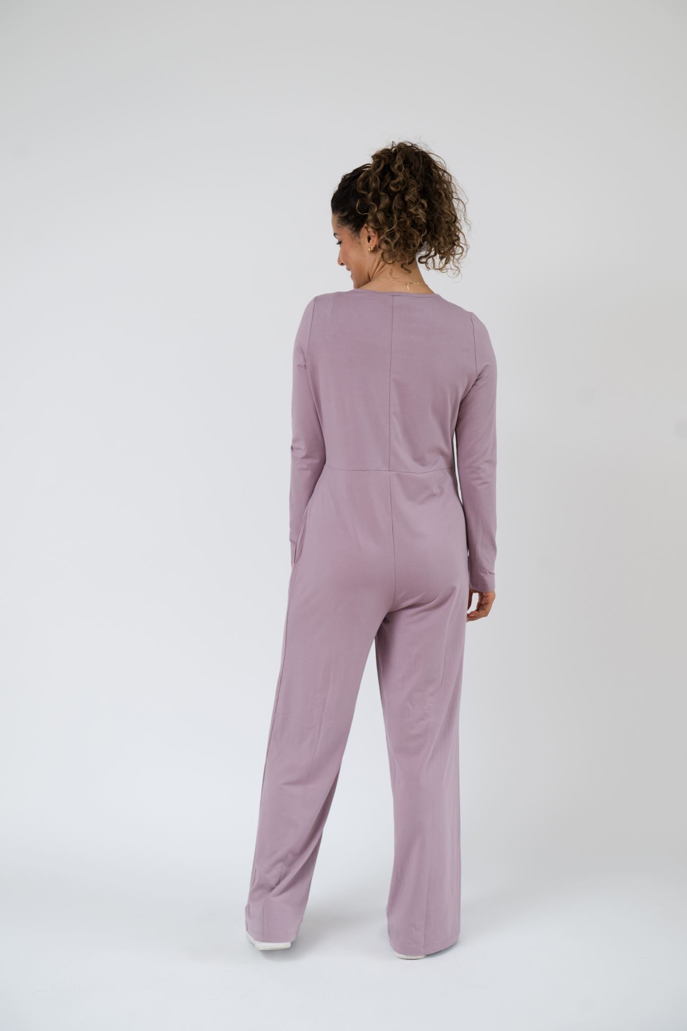Ballerina Romper in Dusty Orchid