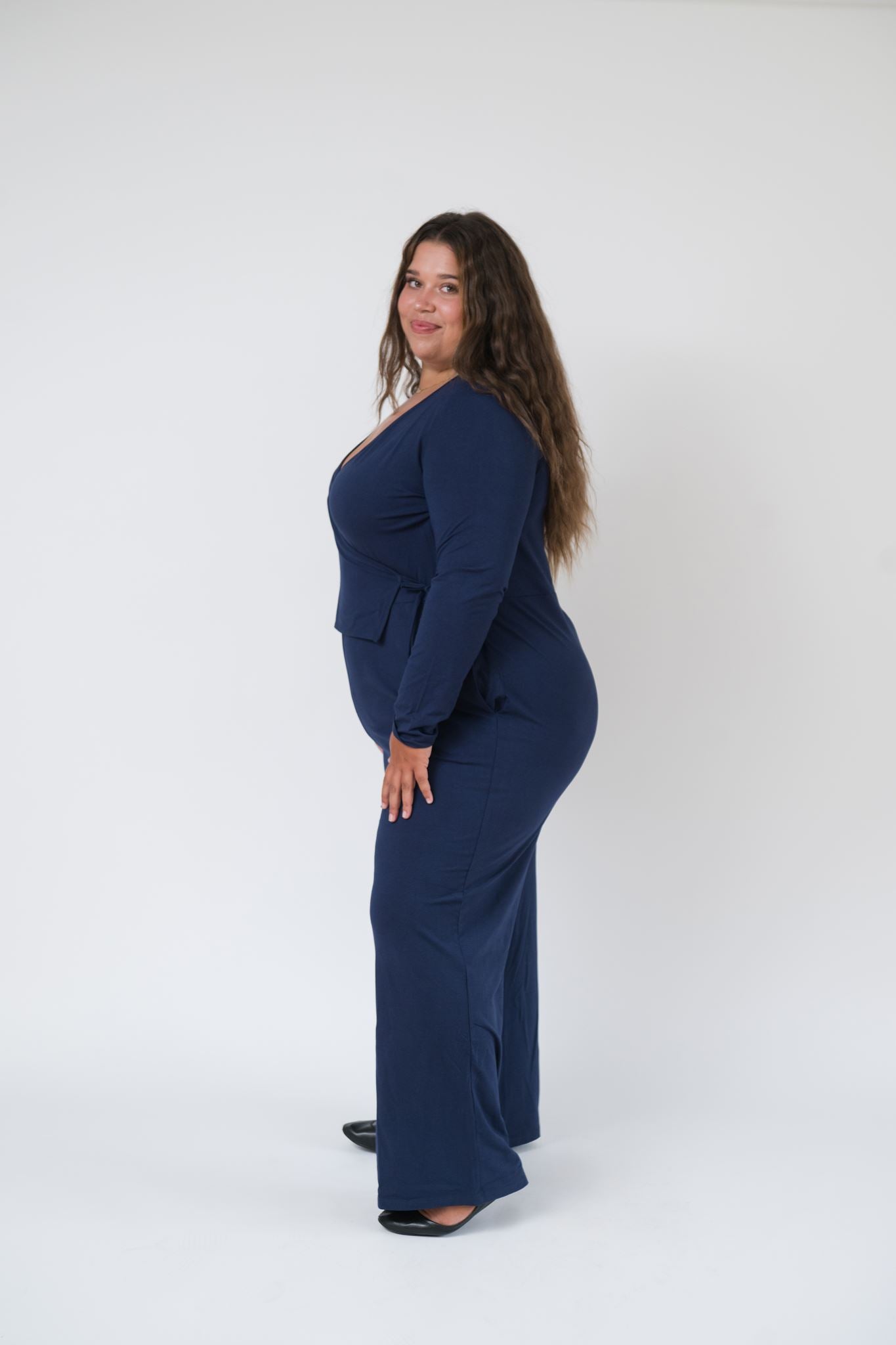 Ballerina Romper in Deep Navy