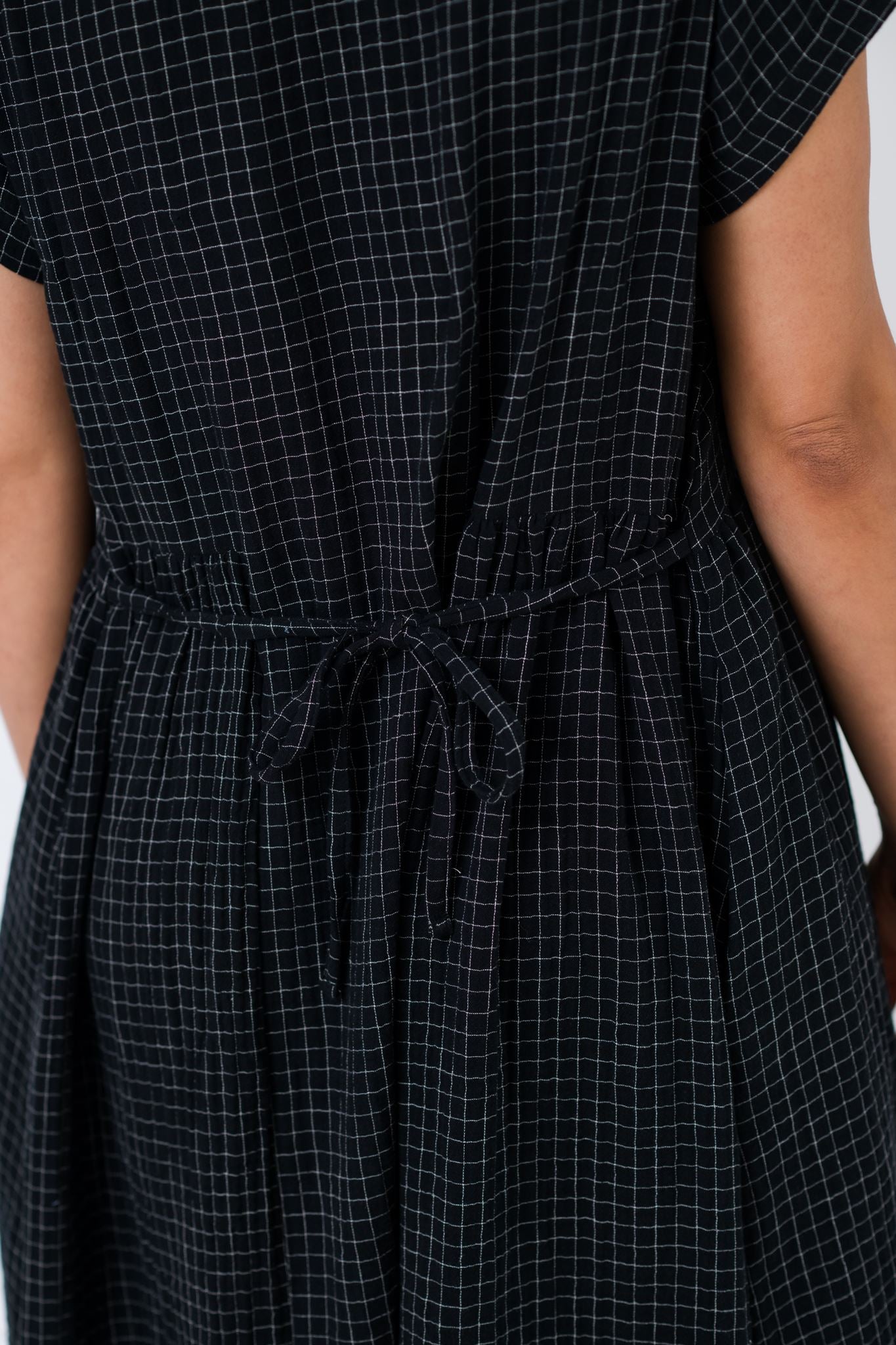 Florence Dress in Checkered Black