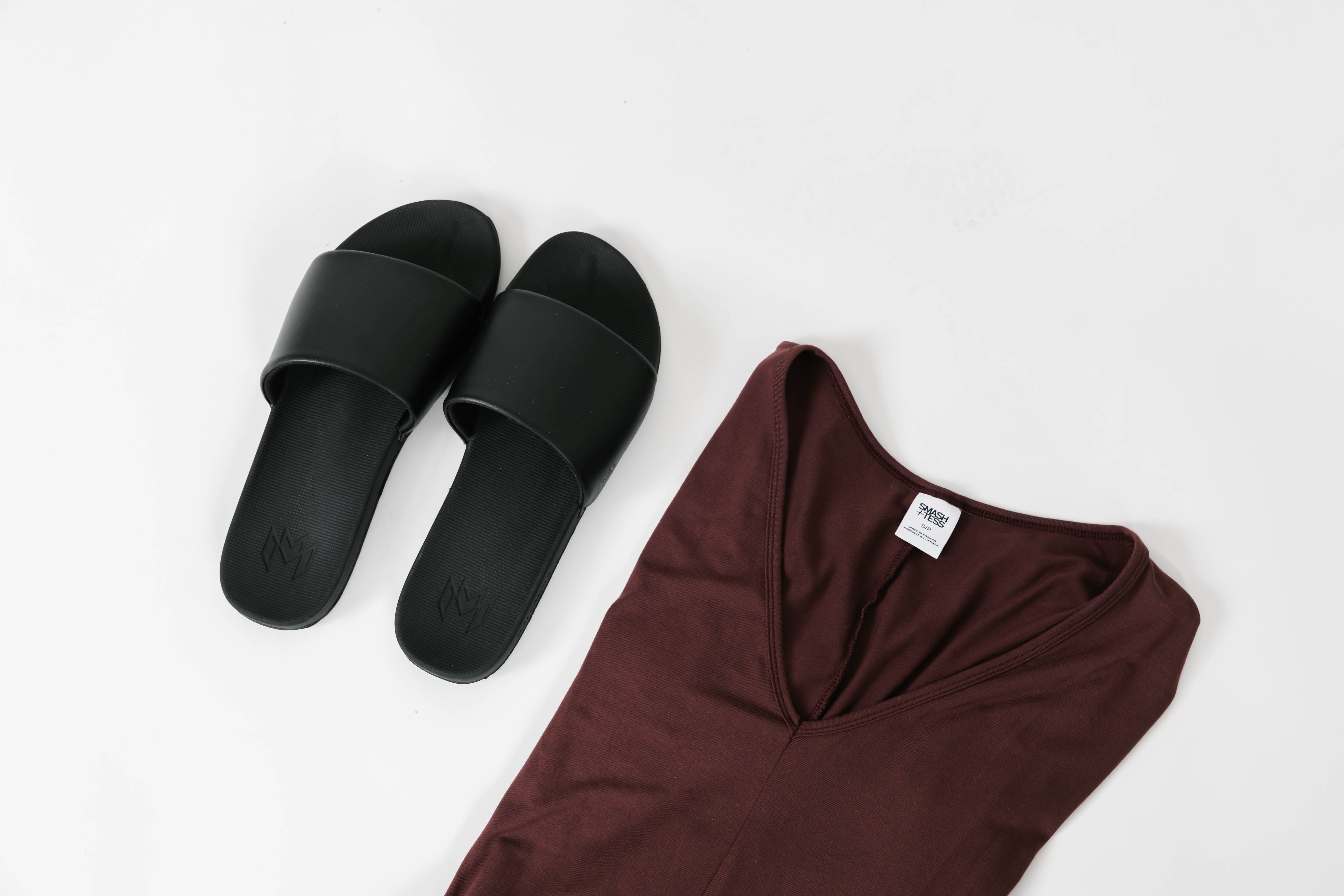 Slide Into Spring Break Pack: Slaya Black Sandal + Mystery Romper