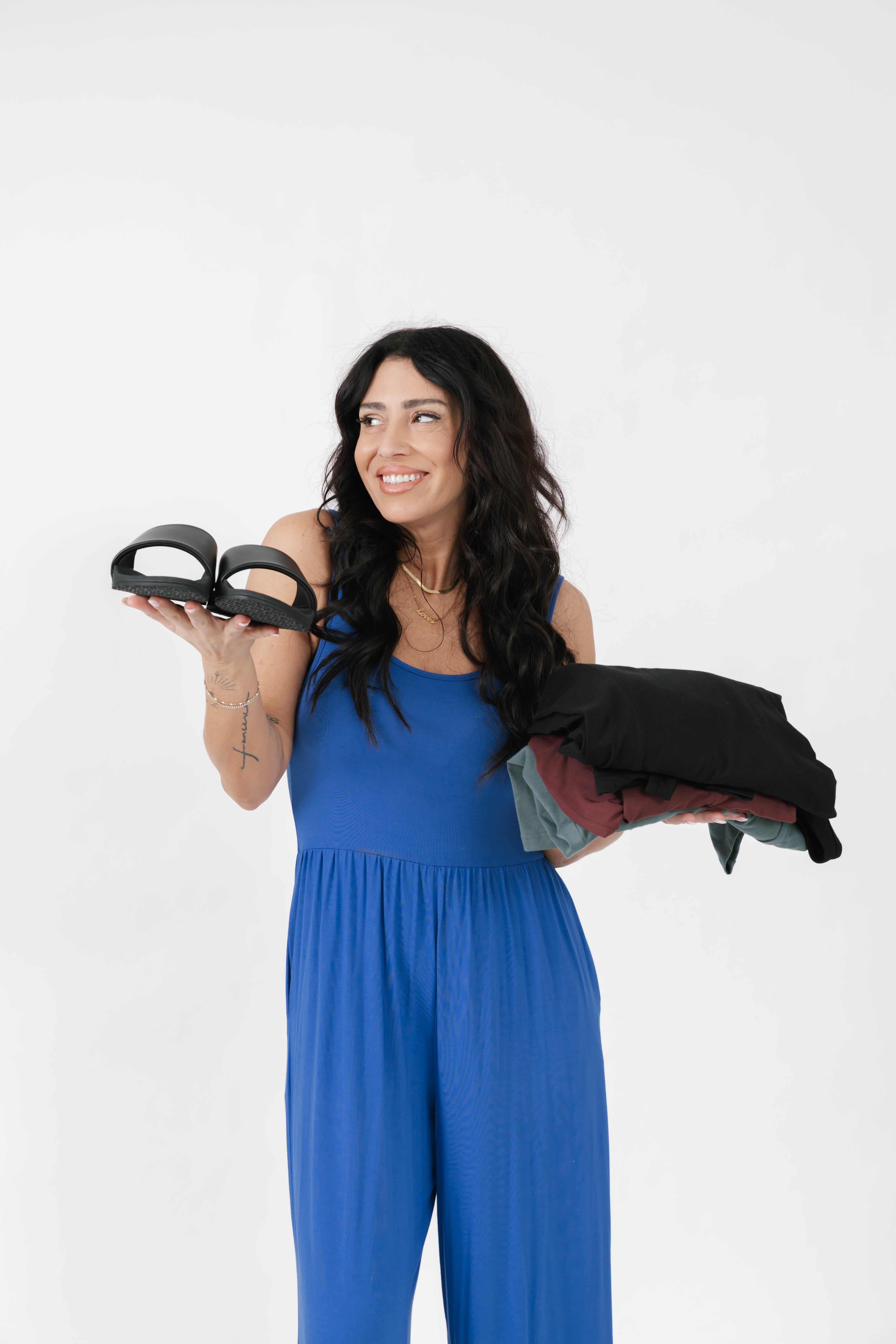 Slide Into Spring Break Pack: Slaya Black Sandal + Mystery Romper