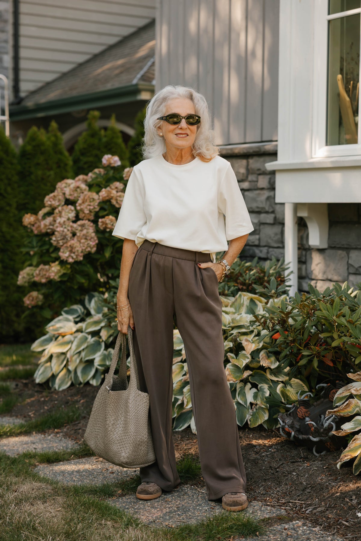 Halle Microscuba Pants in Coffee Bean