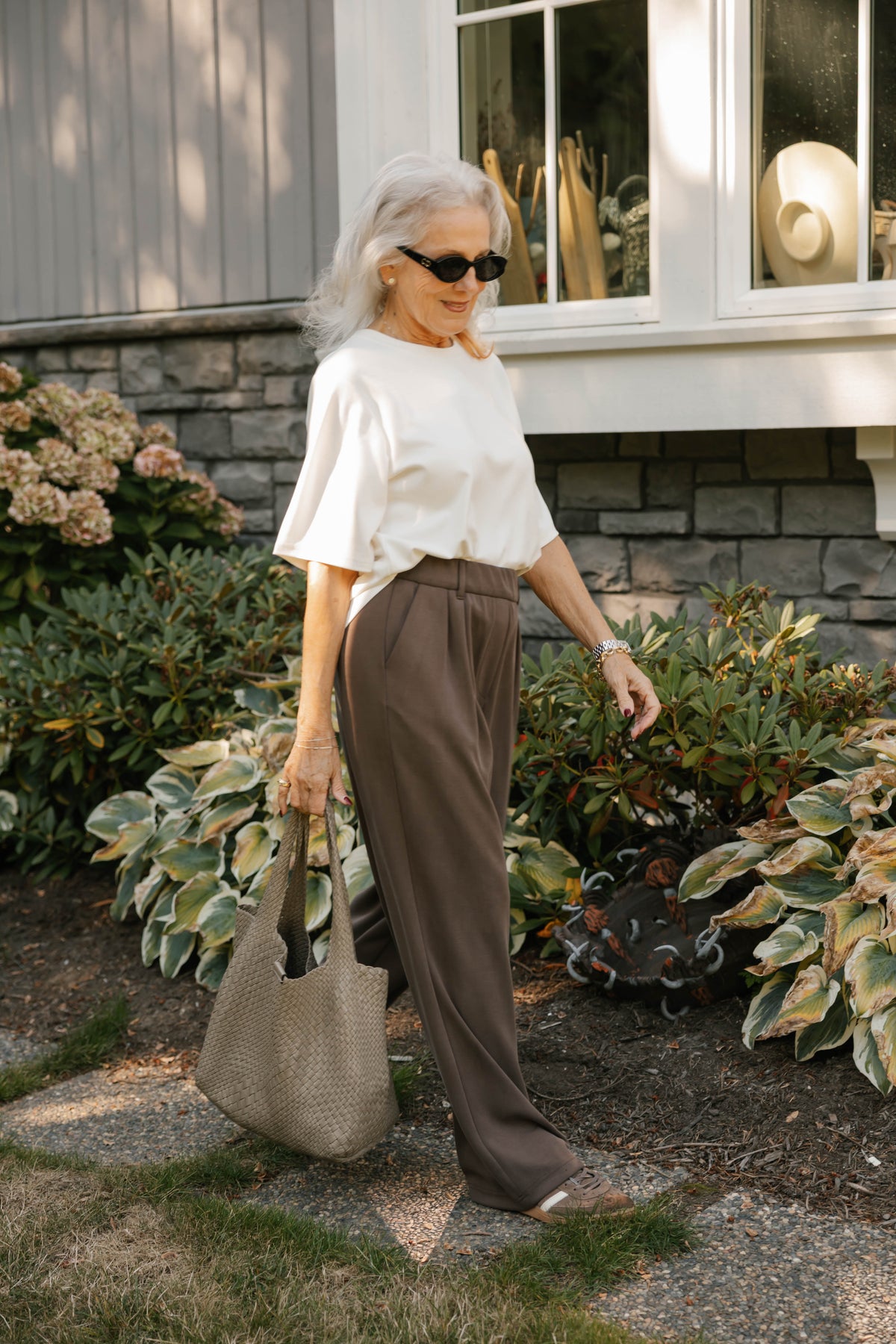Halle Microscuba Pants in Coffee Bean