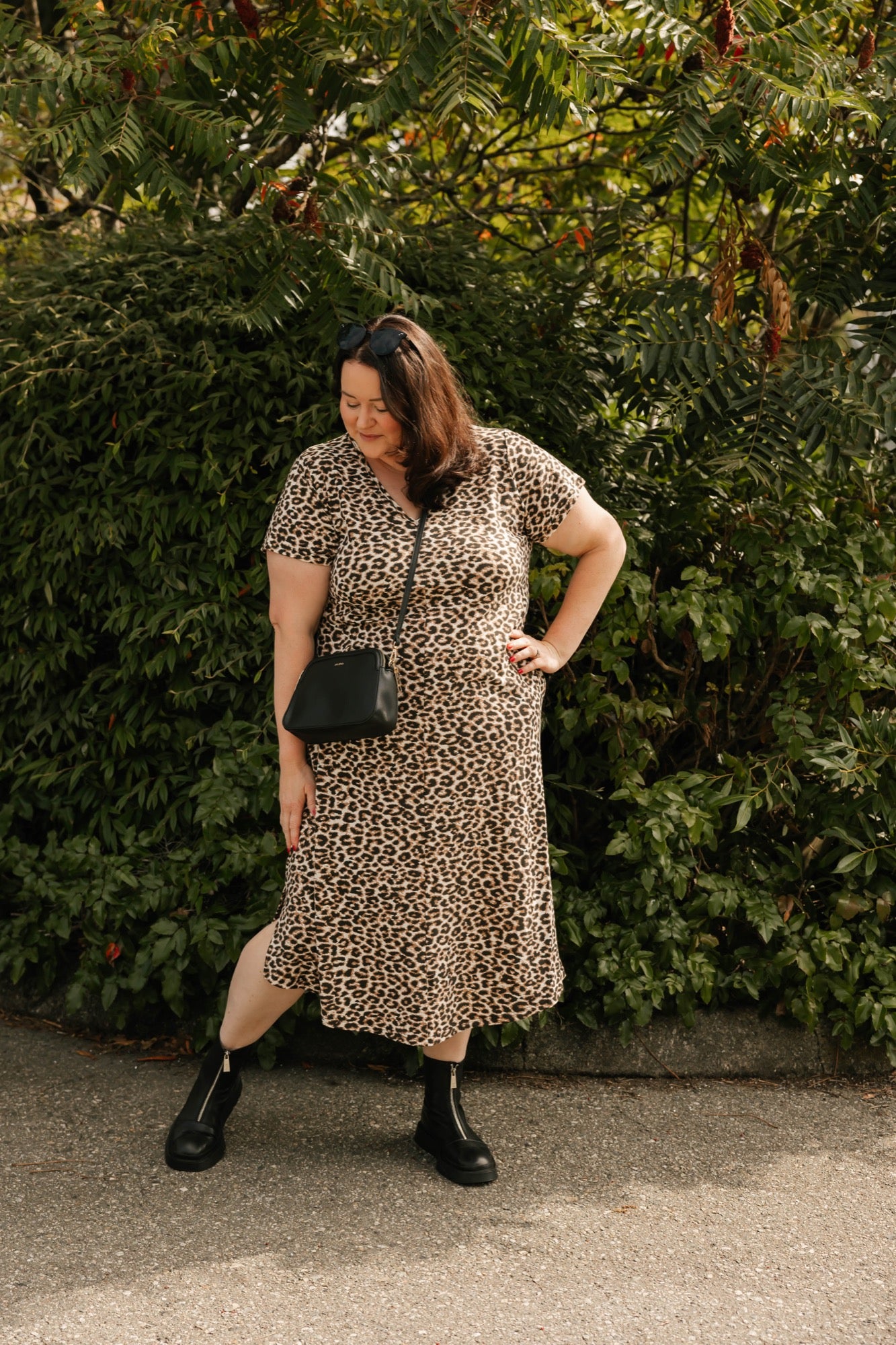 Sunday Midi Dress in Leopard