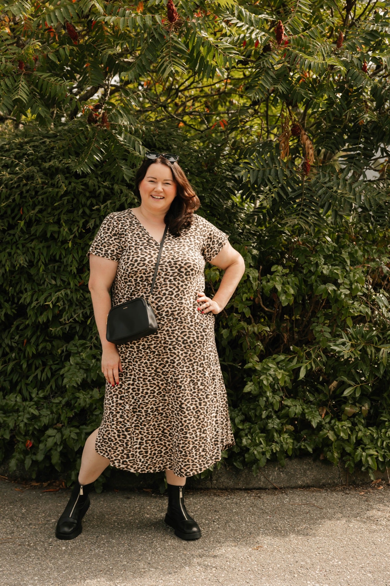 Sunday Midi Dress in Leopard