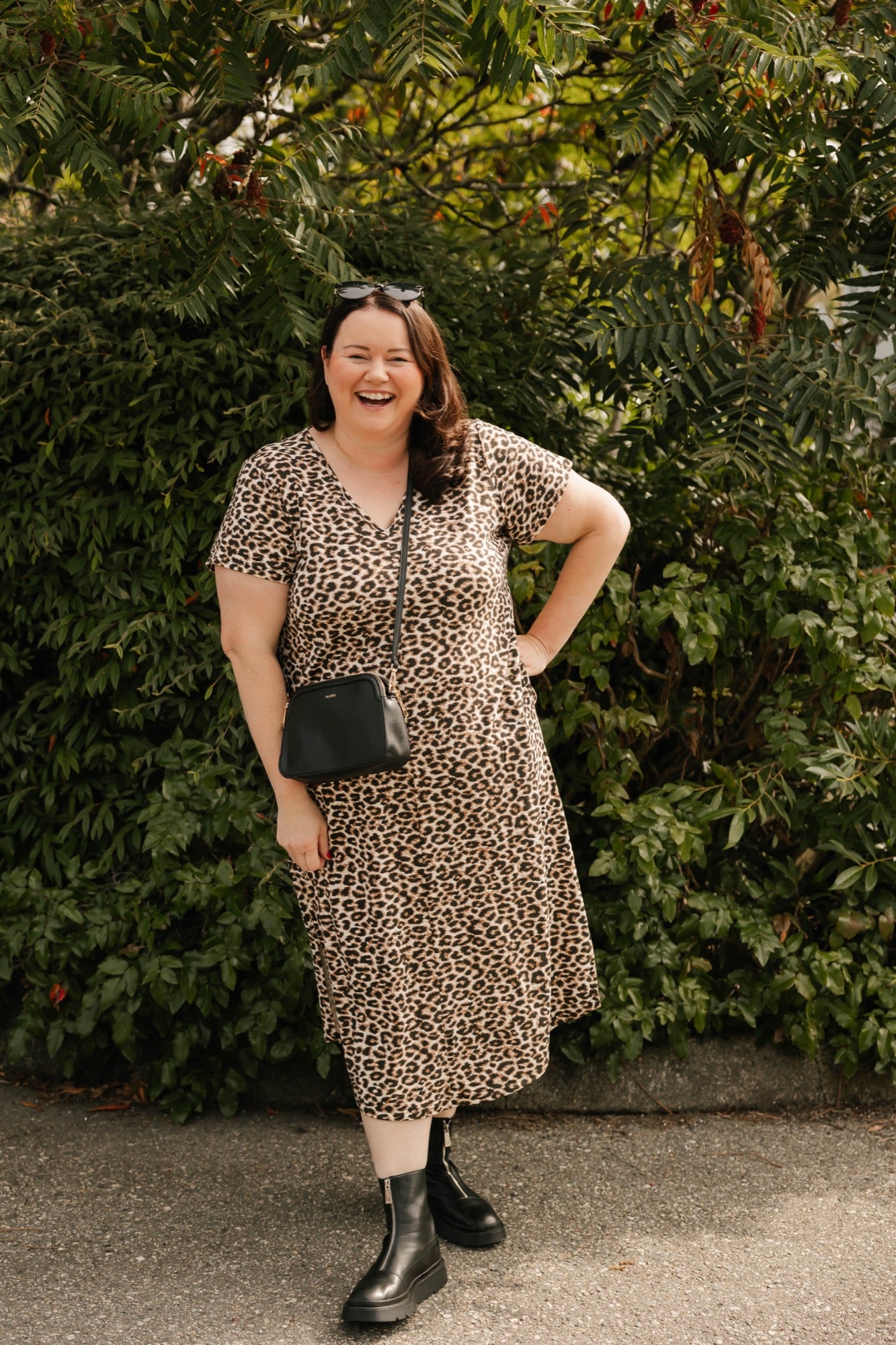 Sunday Midi Dress in Leopard