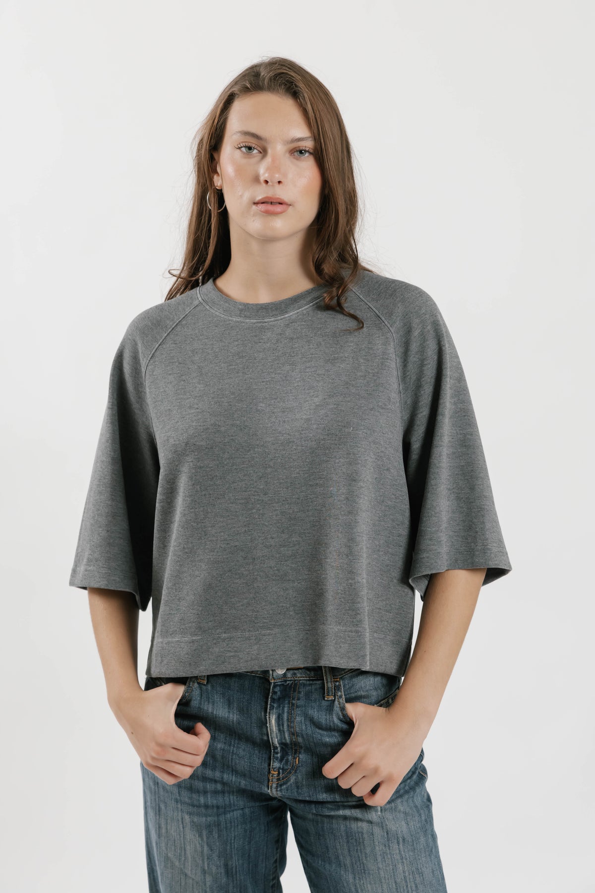 Ellie Microscuba T-Shirt in Heather Grey