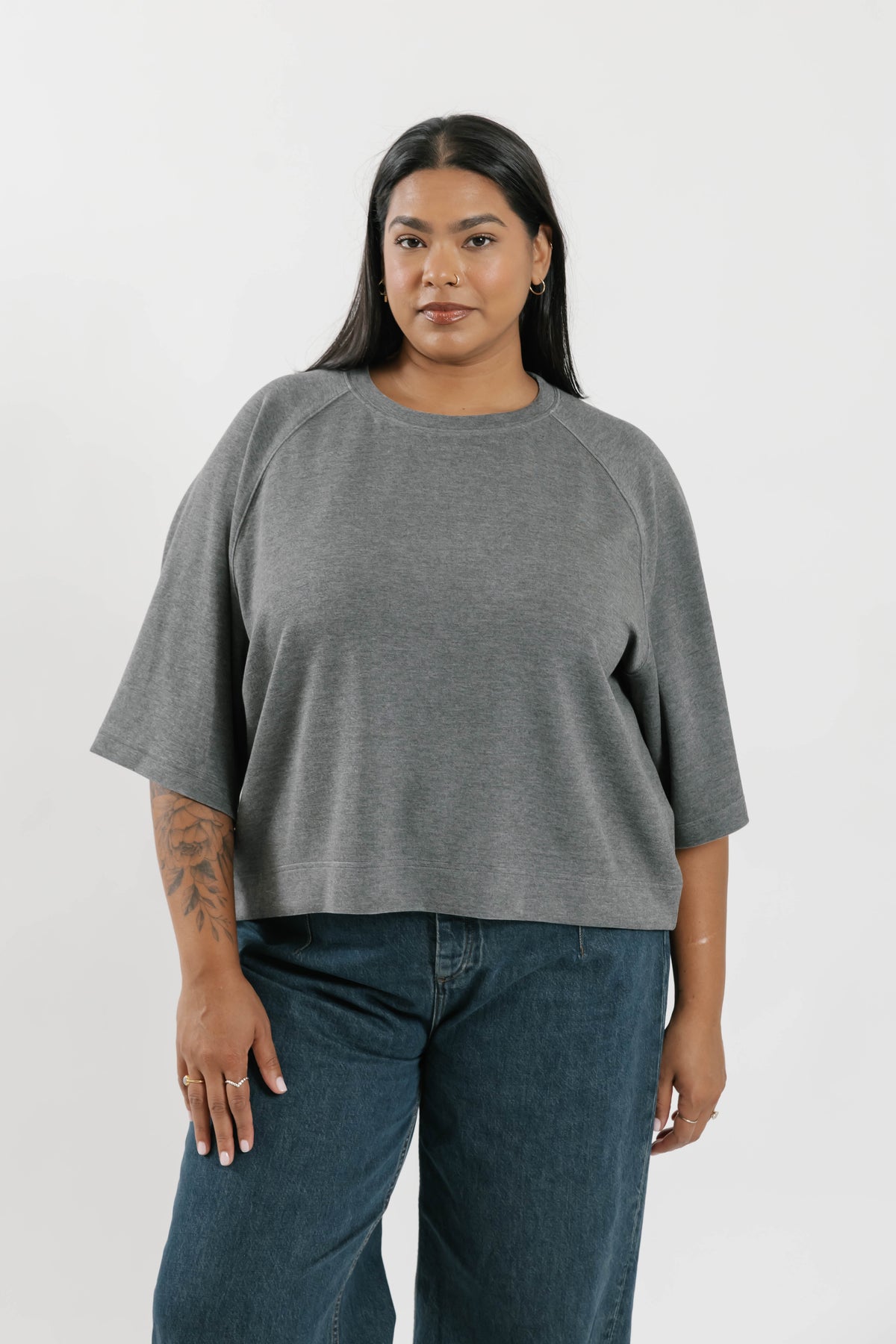 Ellie Microscuba T-Shirt in Heather Grey