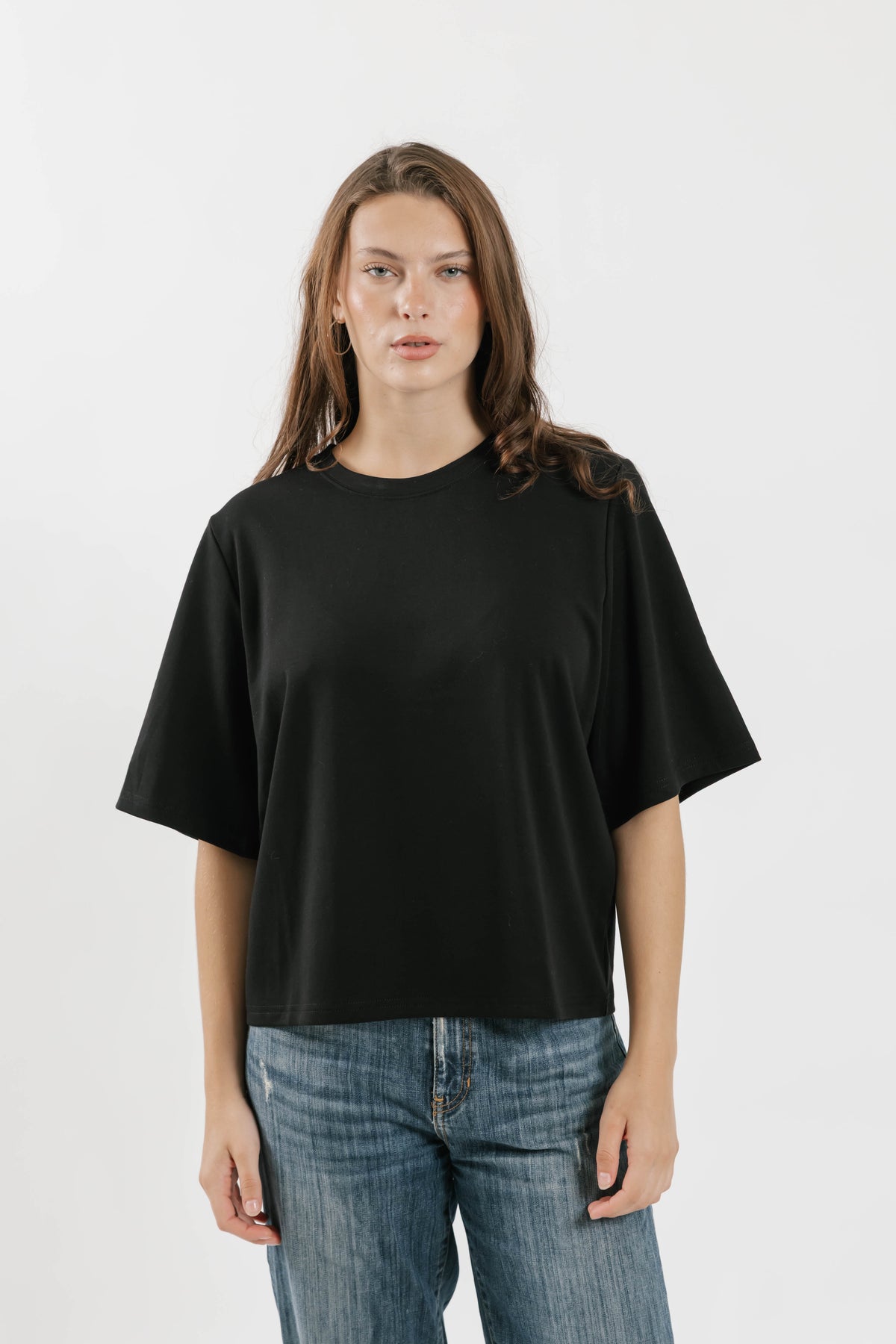 Ellie Microscuba T-Shirt in Midnight Black