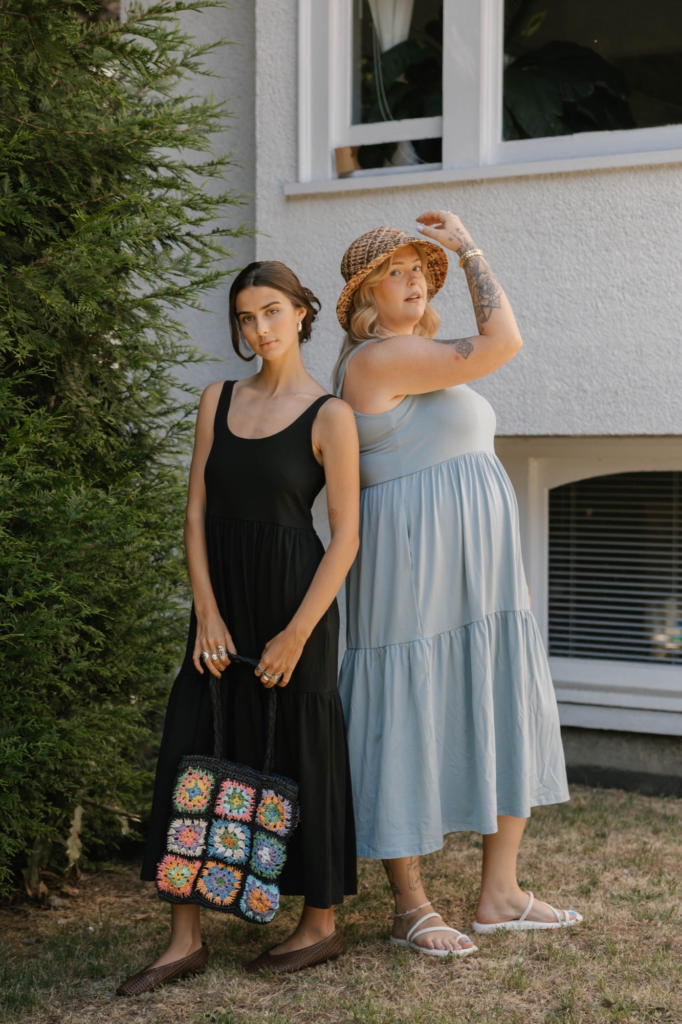 Lake Maxi Dress in Dusty Light Blue