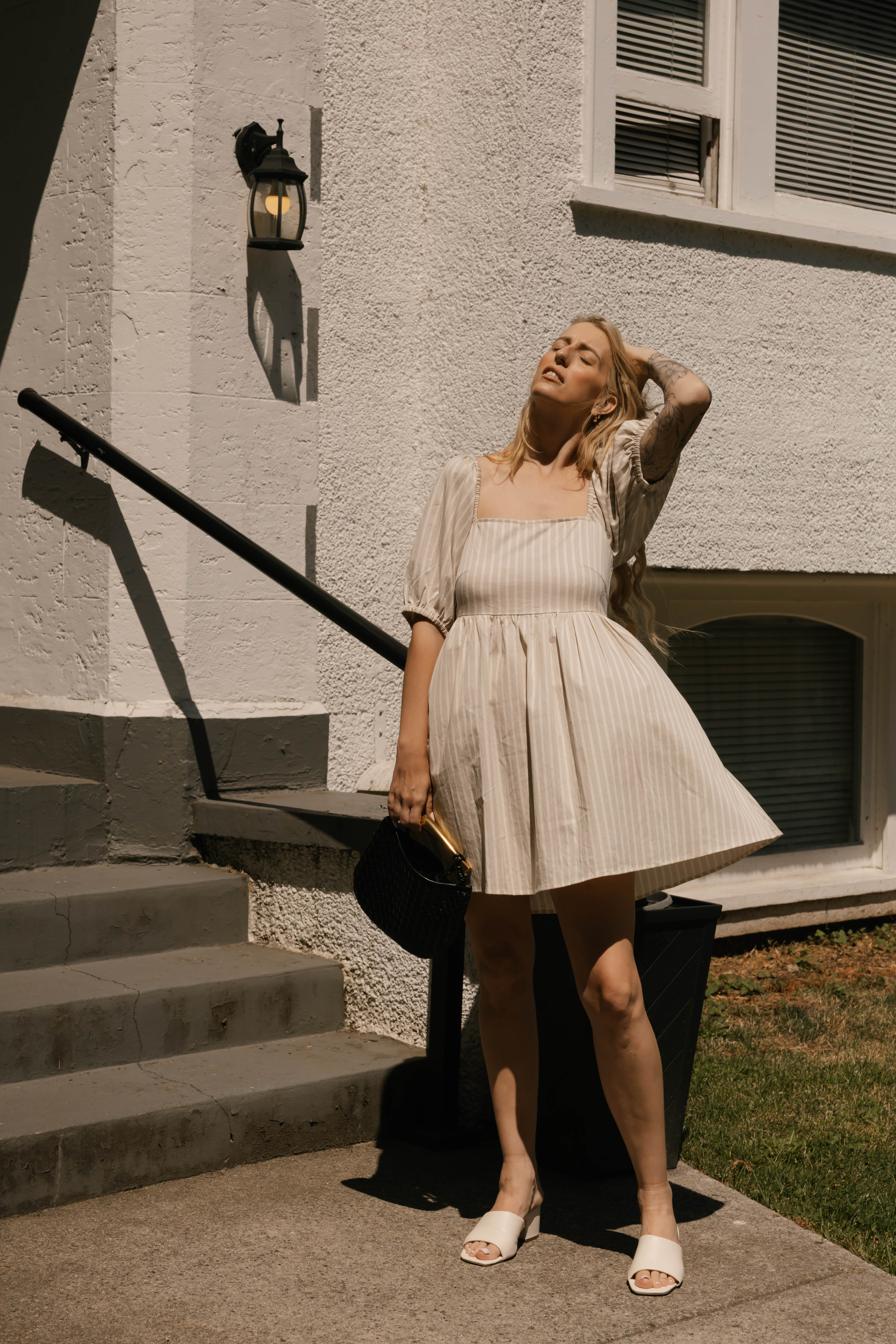 Sweet Days of Summer Box in Oatmeal Stripe