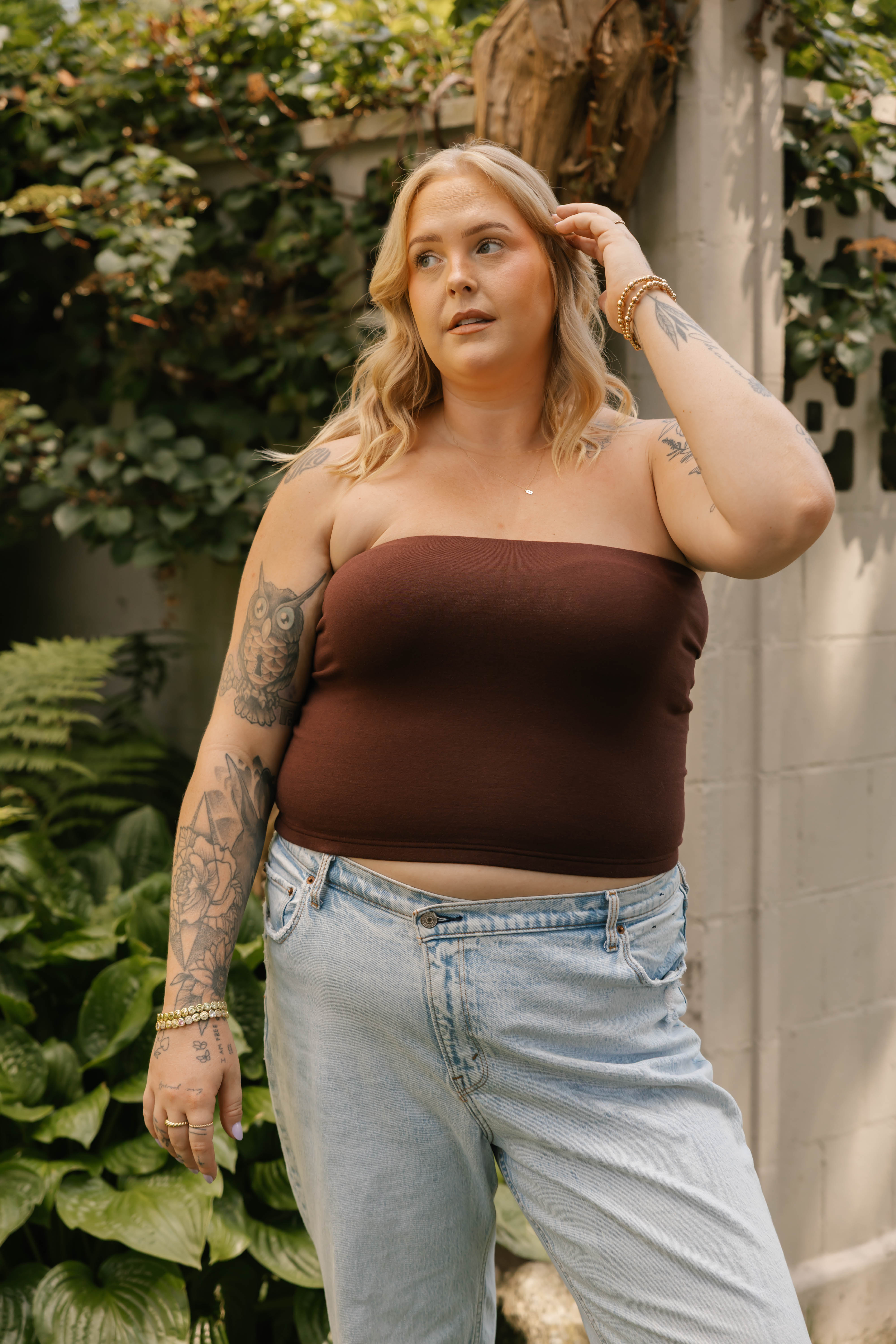 Body Love Tube Top in Cedarwood
