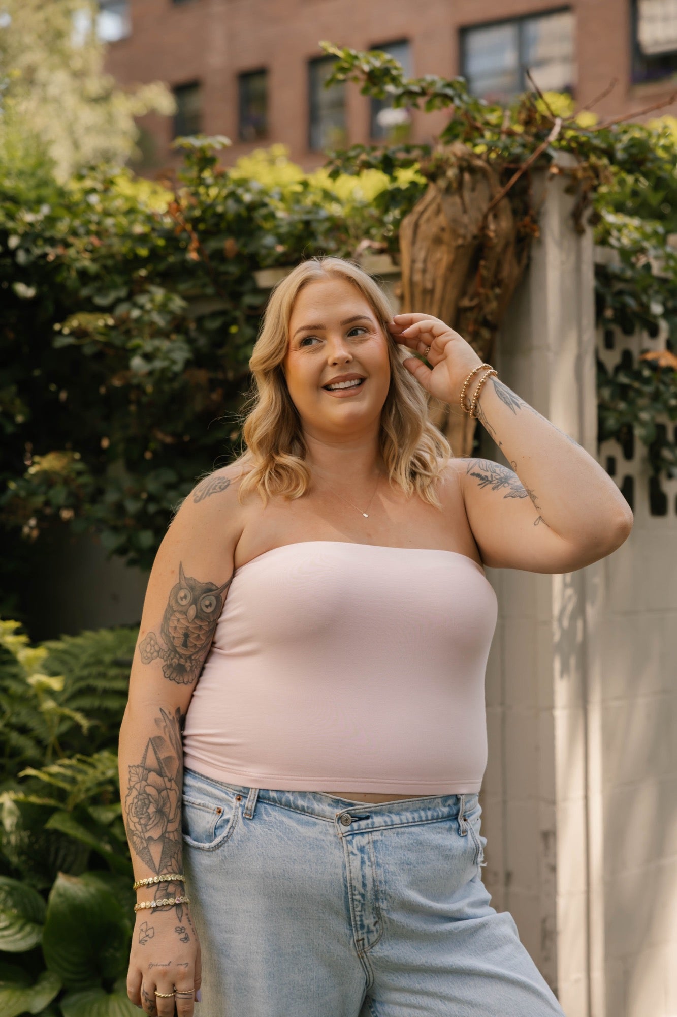 Body Love Tube Top in Baby Pink