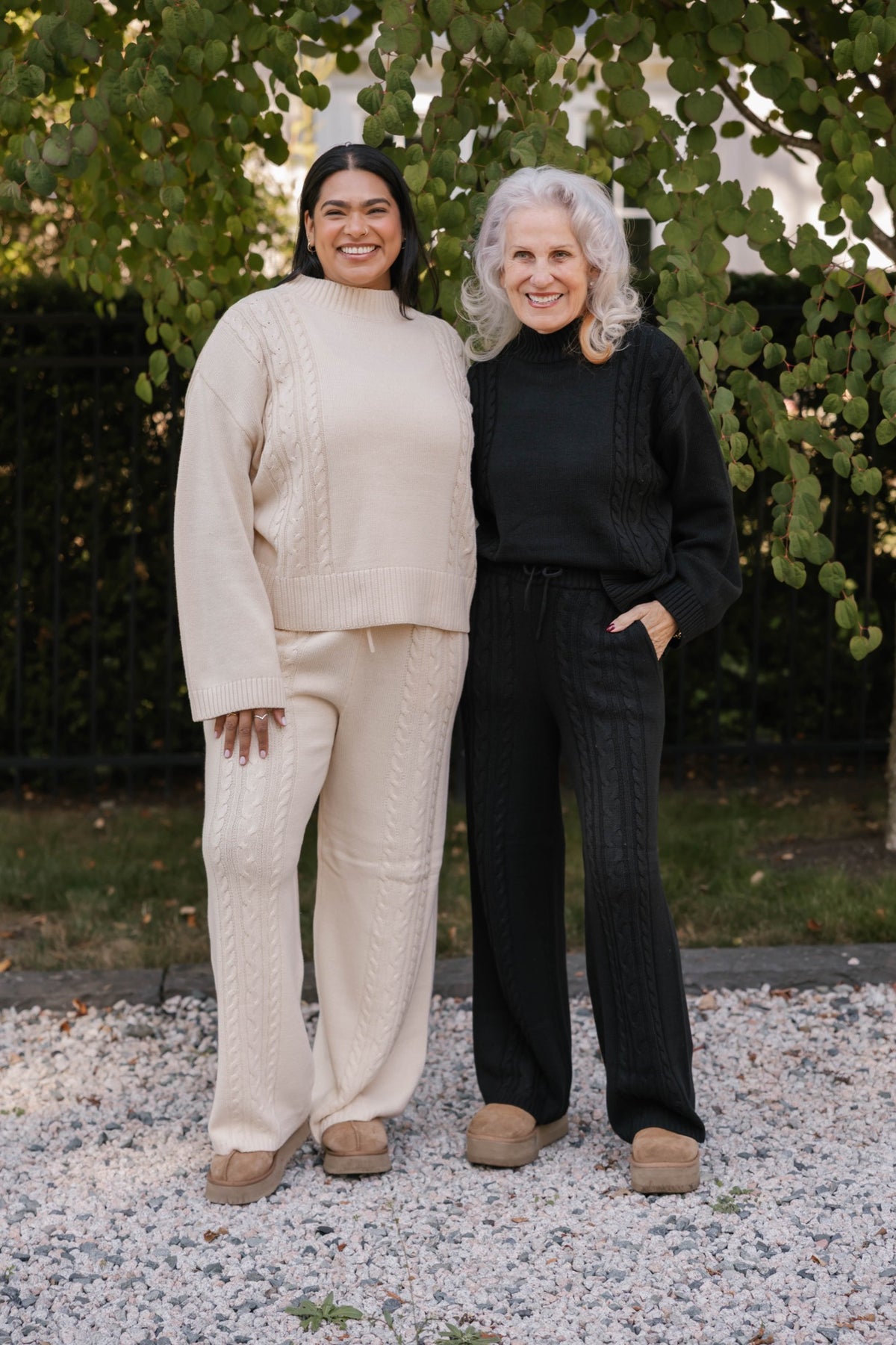 Charlie Cable Knit Sweater in Cream
