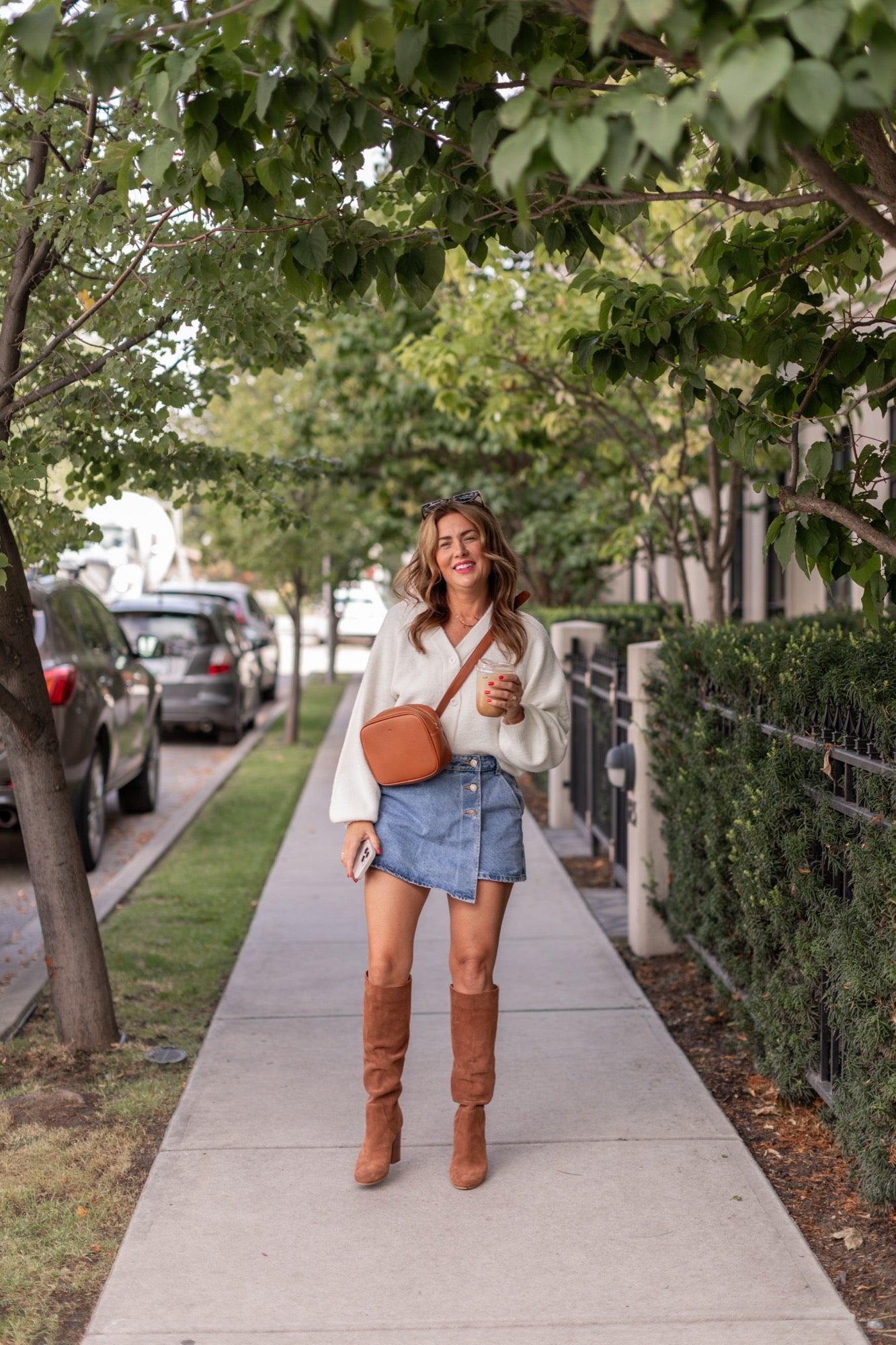 Sweater Weather Short Cardigan in Ivory