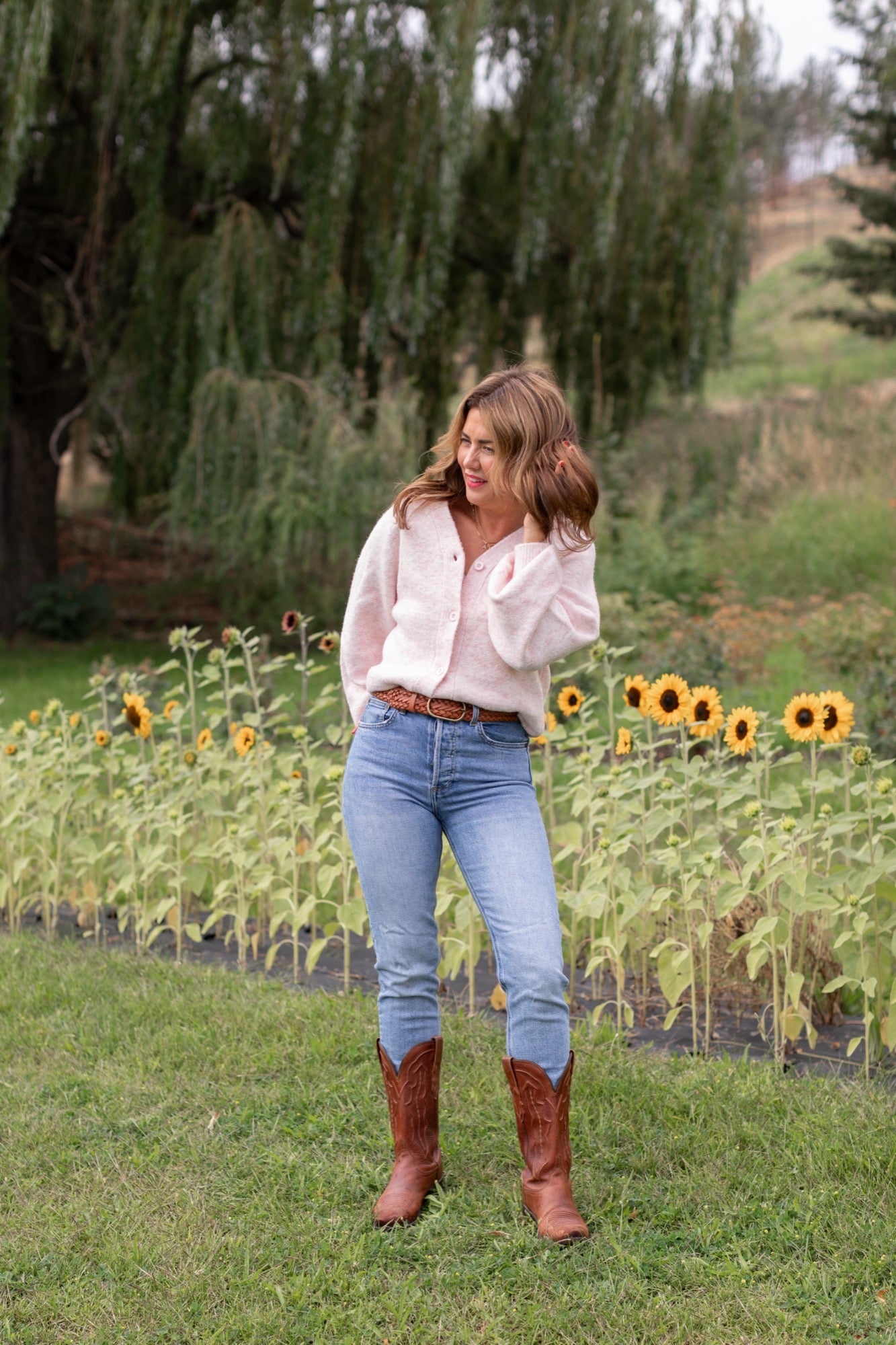 Sweater Weather Short Cardigan in Light Pink