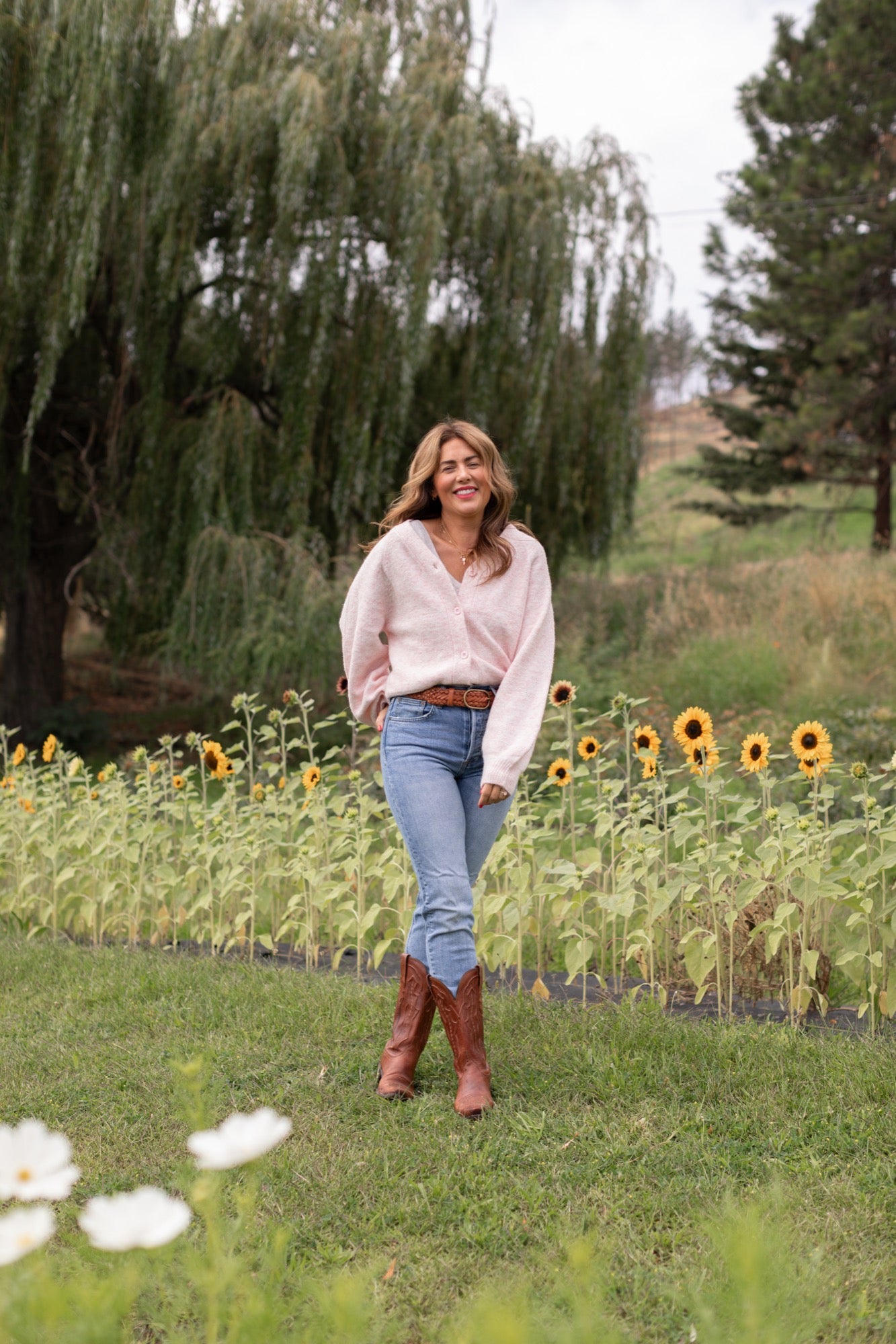 Sweater Weather Short Cardigan in Light Pink