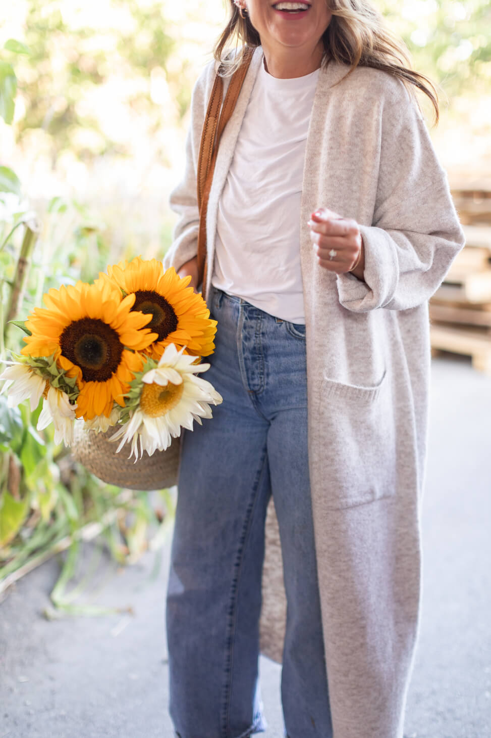 Oatmeal shop long cardigan