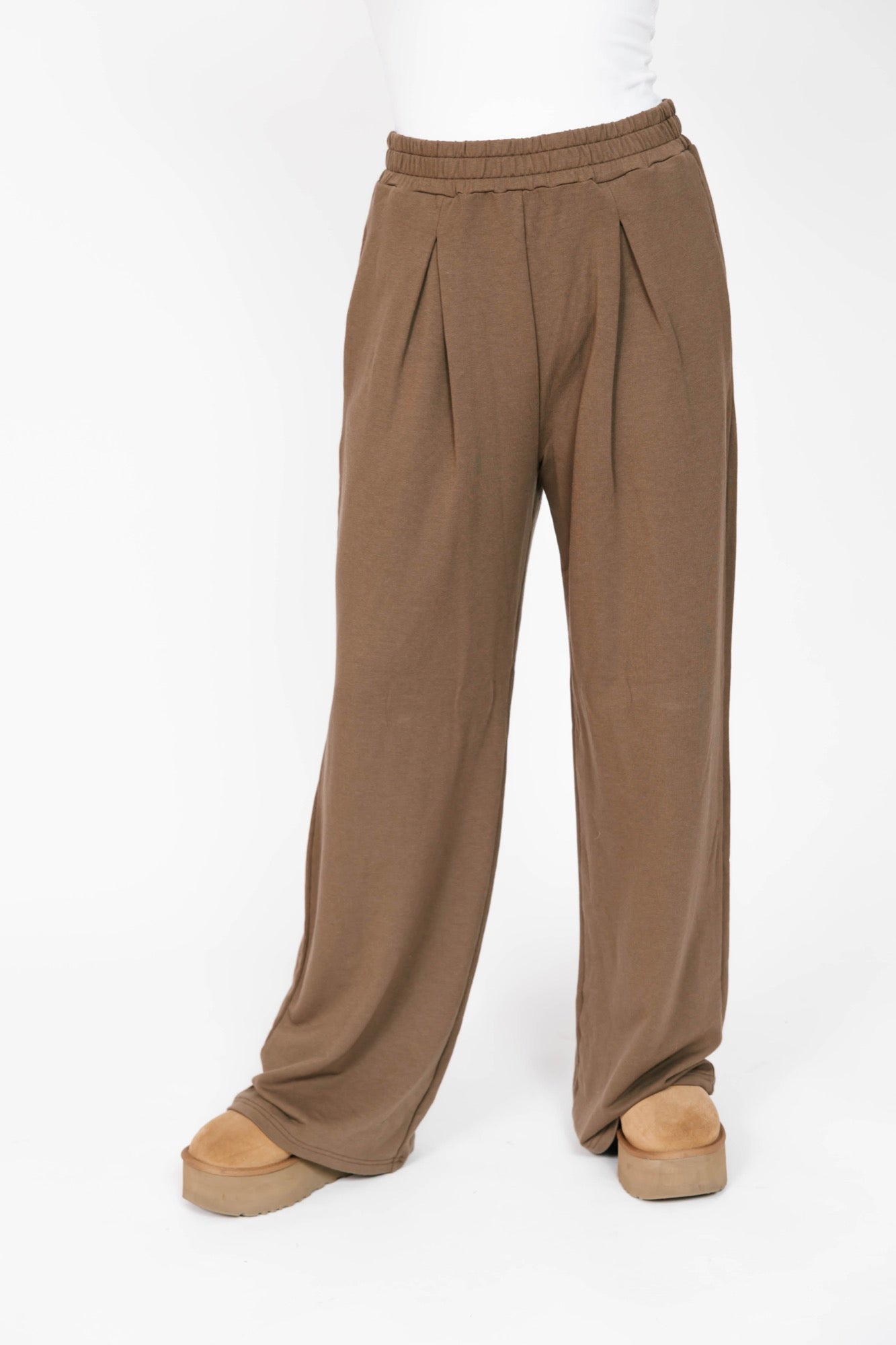 Tate Wide Leg Pants in Cappuccino