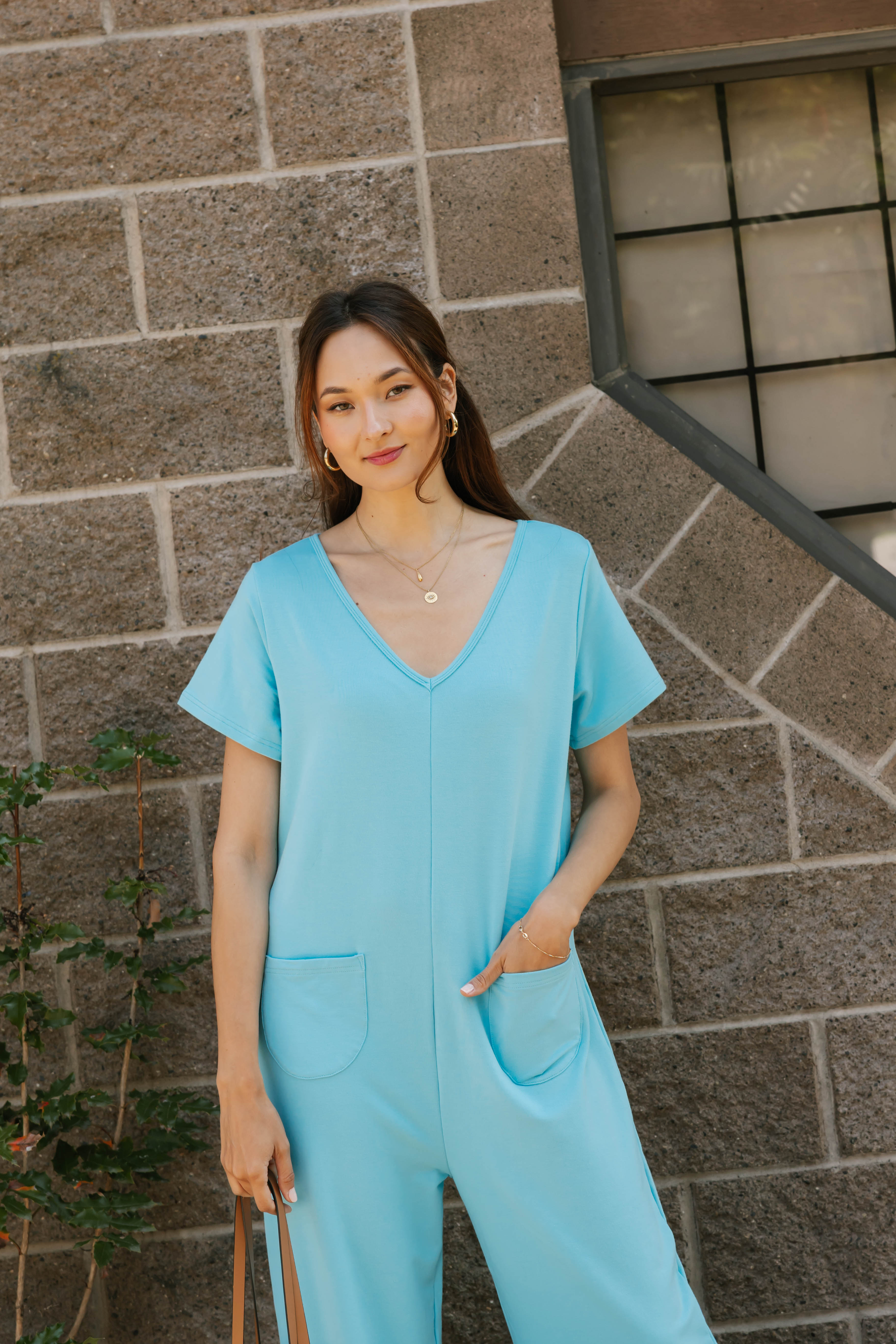 Terry Wide Leg Romper in Tropical Breeze