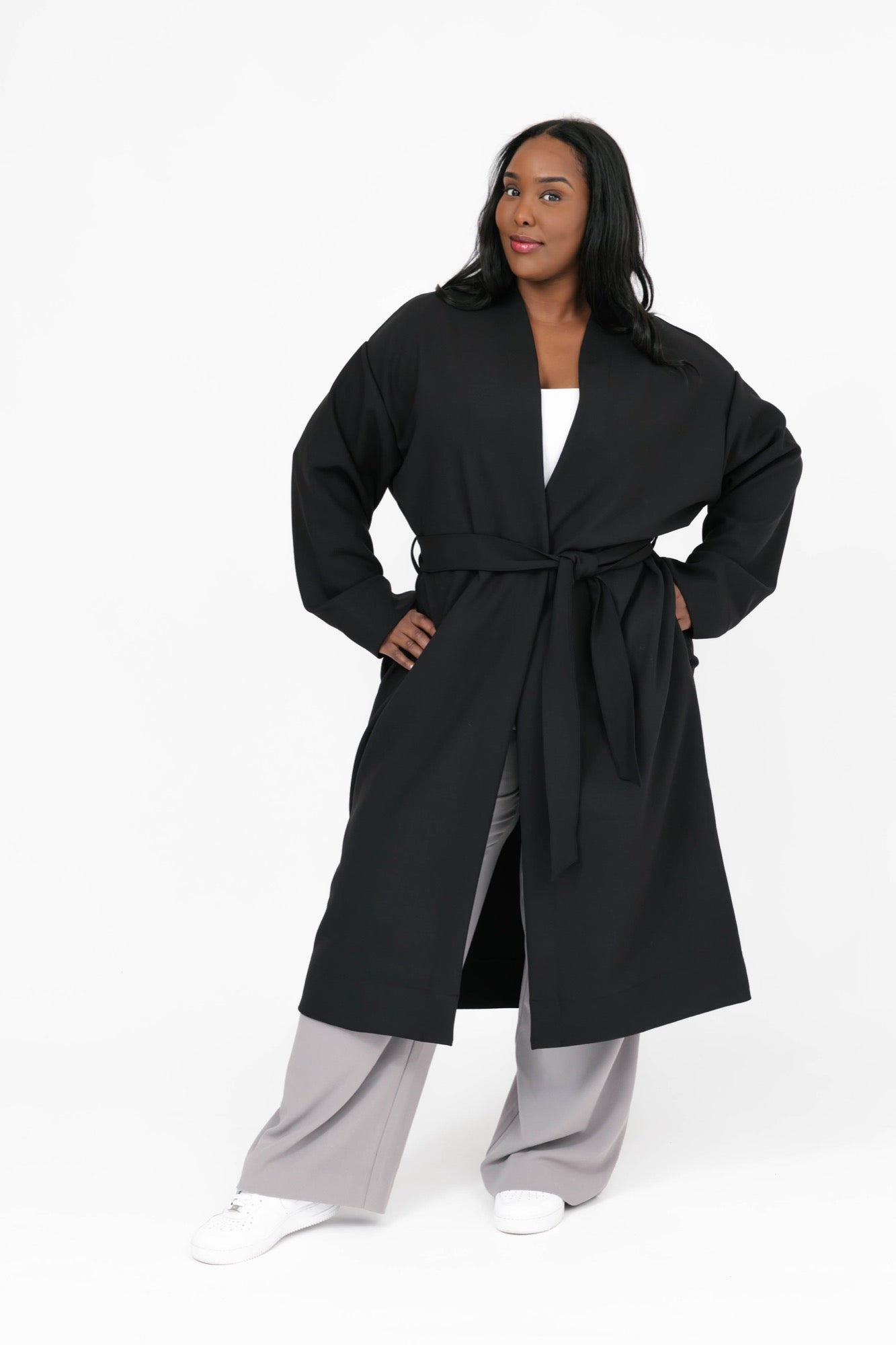 Teresa Trench in Midnight Black