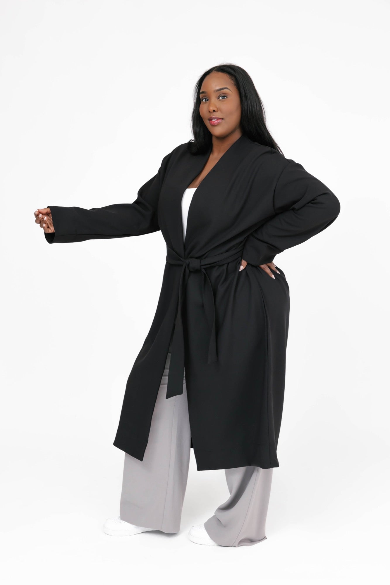 Teresa Trench in Midnight Black