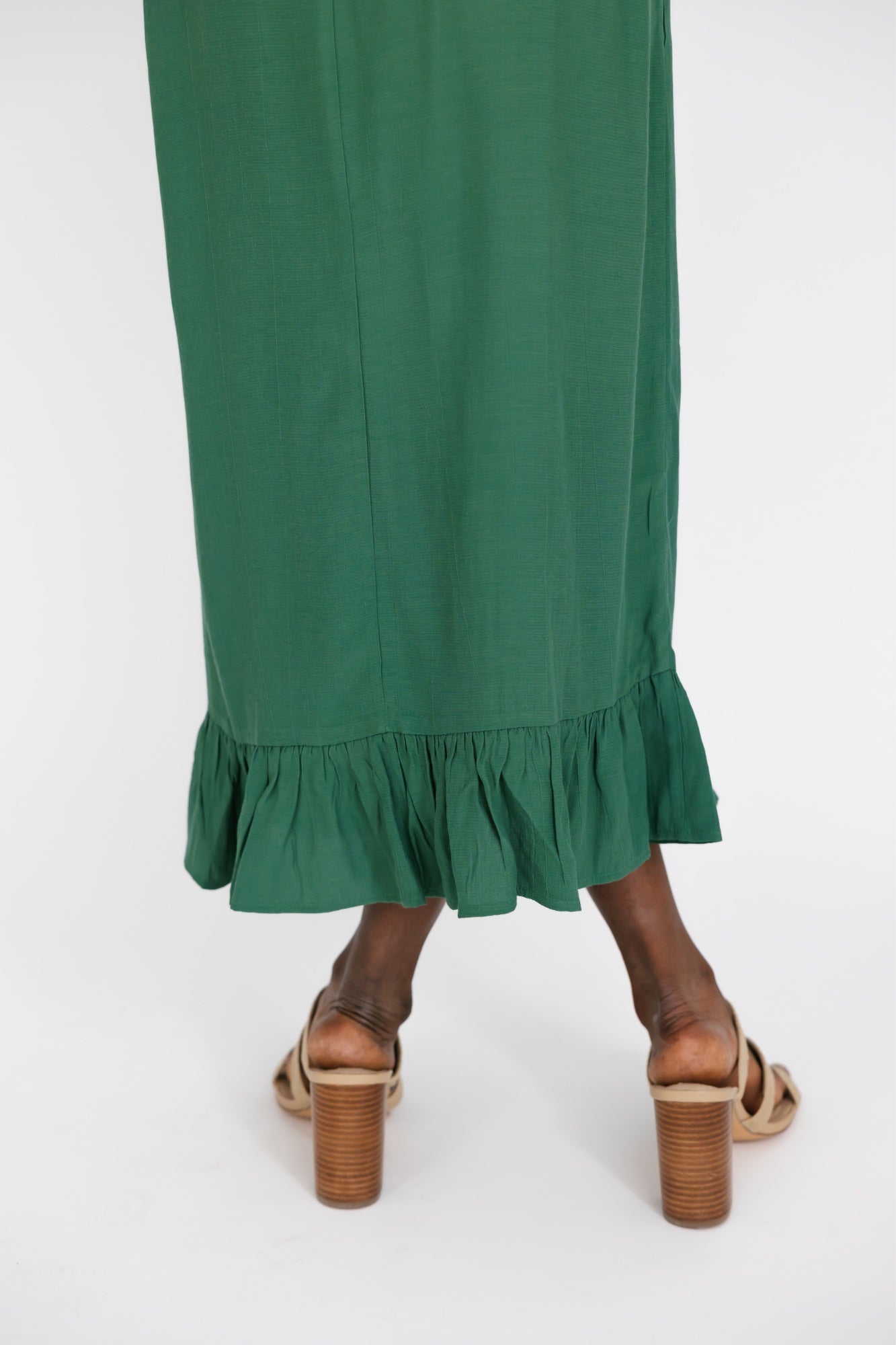 Violet Maxi Dress in Foliage Green