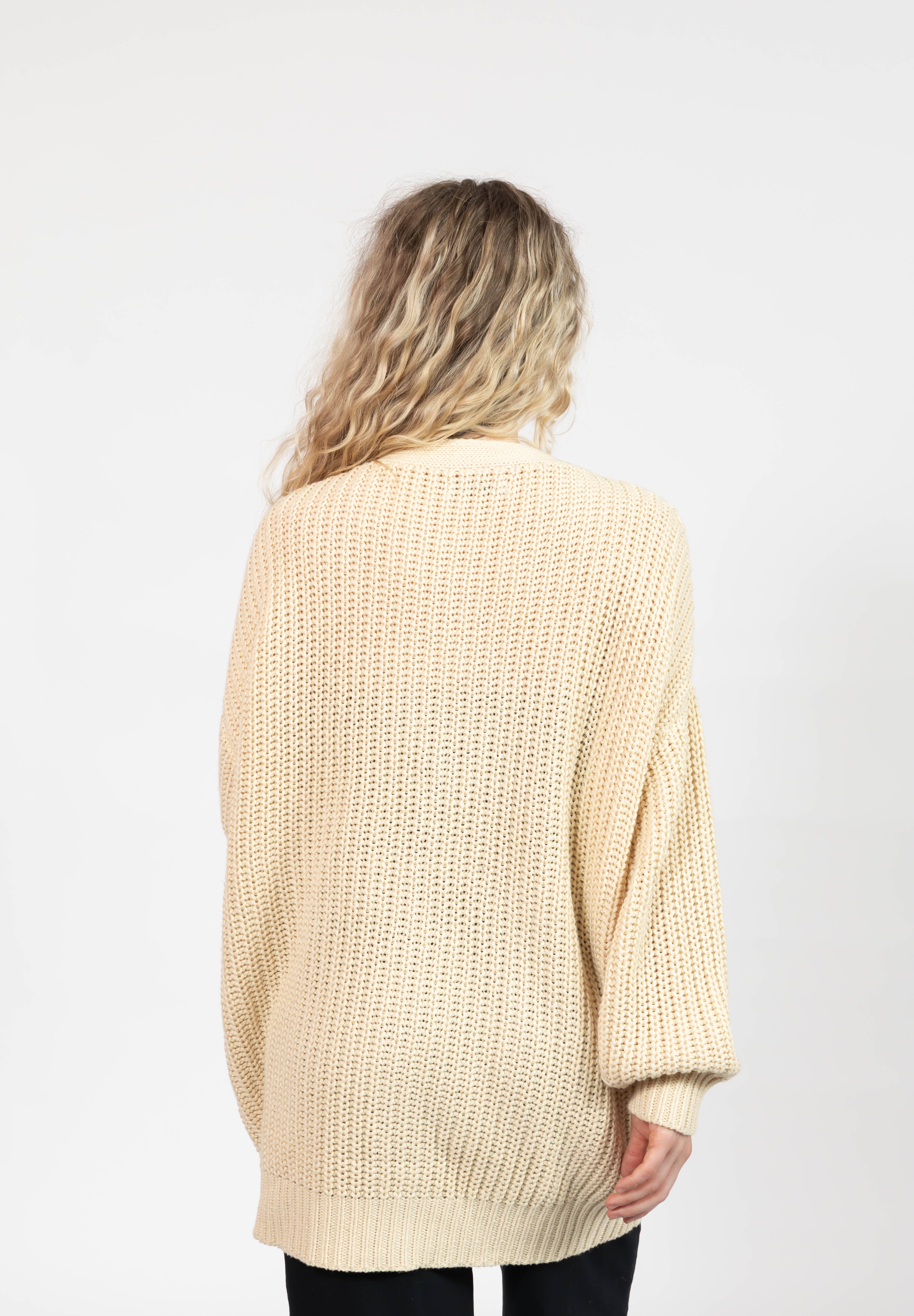 Waverly Cardigan in Oat Beige