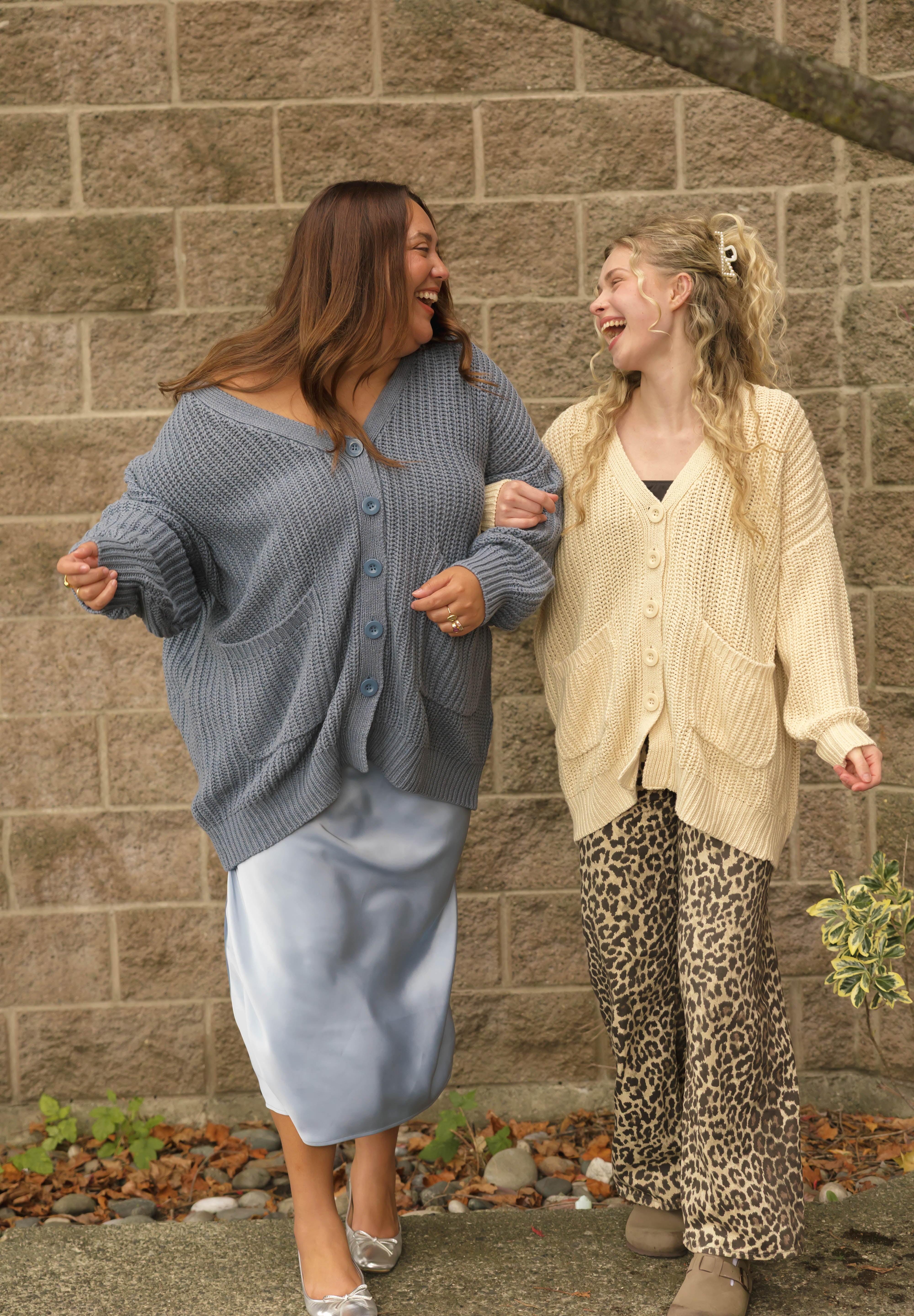 Waverly Cardigan in Oat Beige