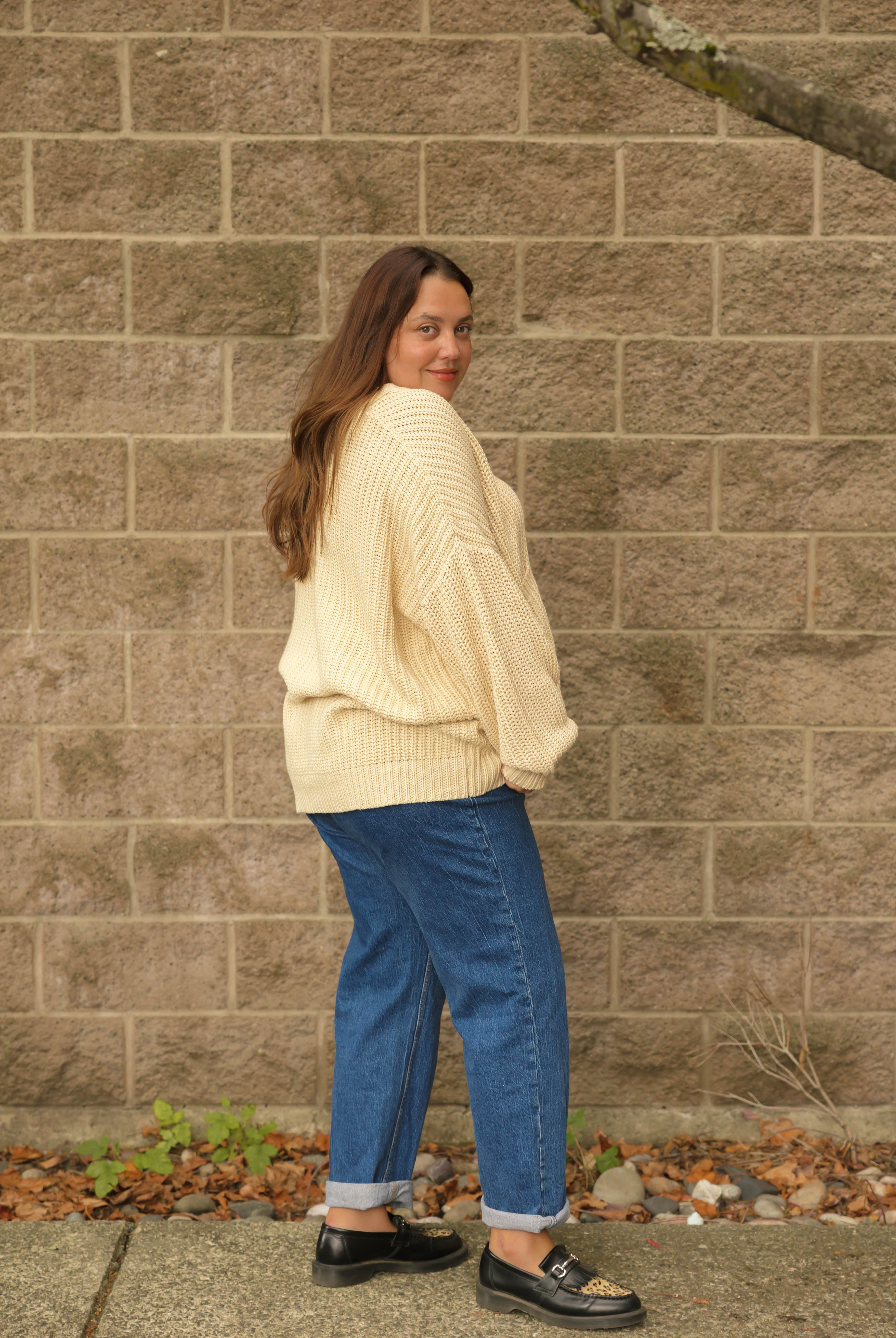 Waverly Cardigan in Oat Beige