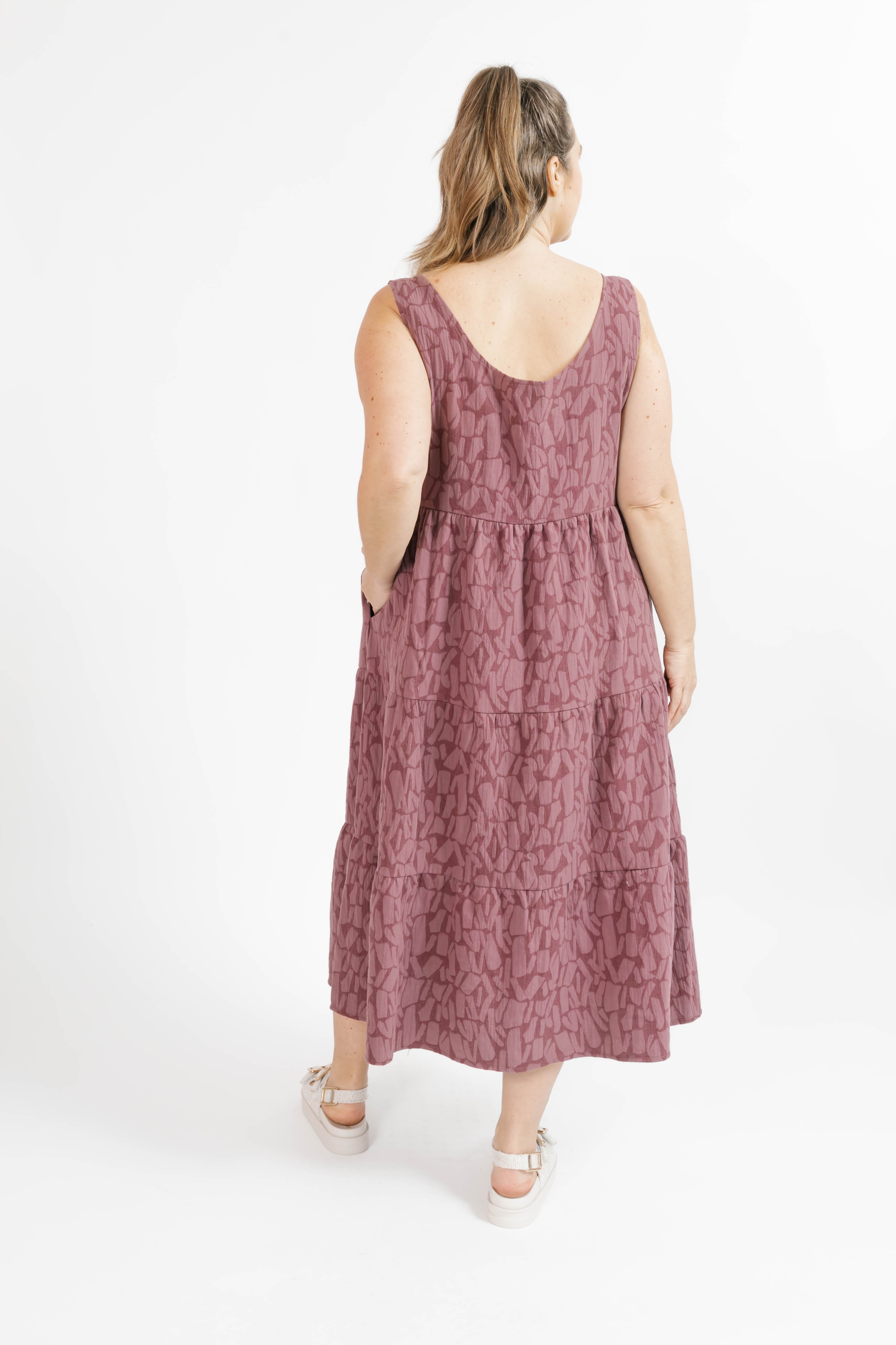Wesley Dress in Mauve