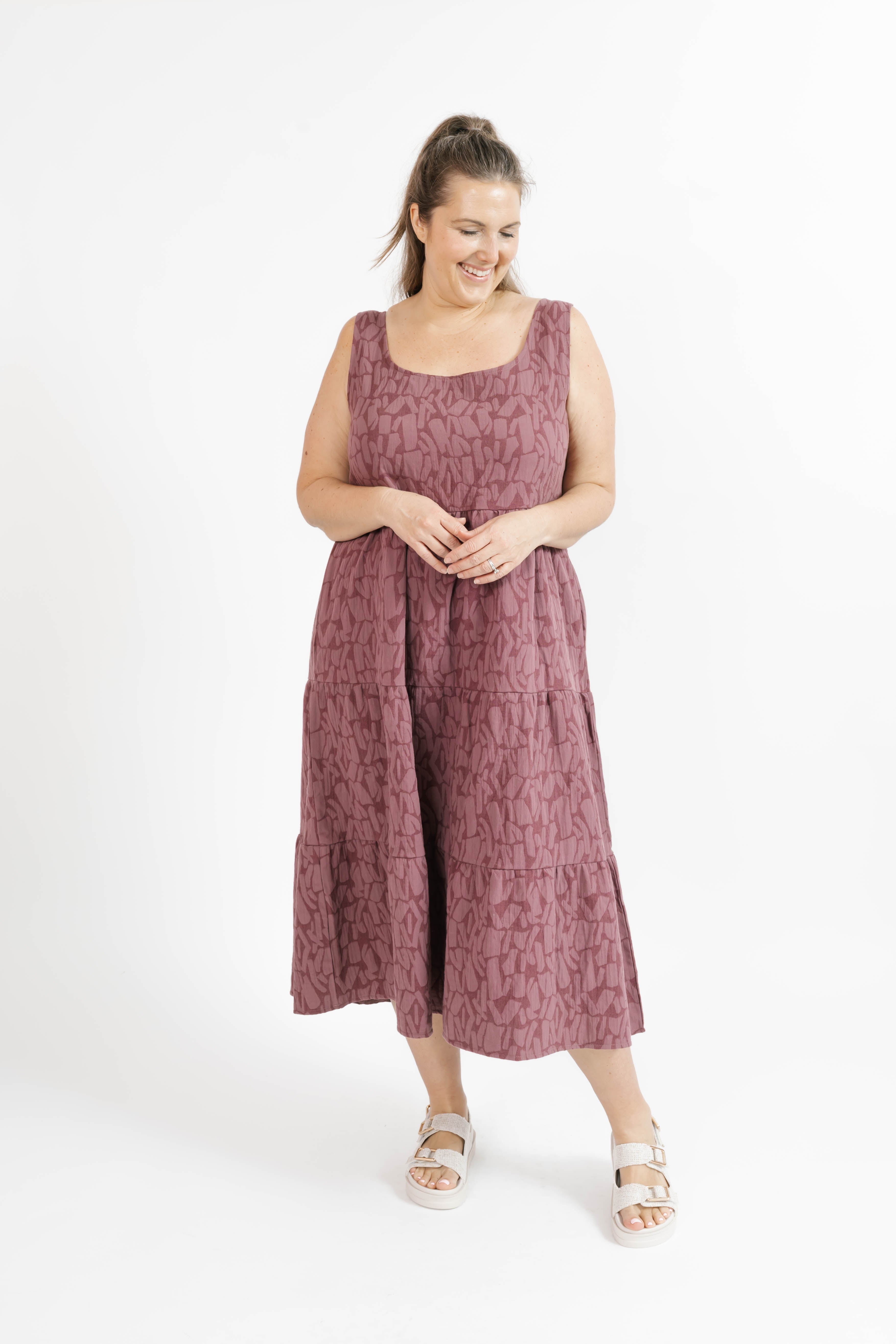 Wesley Dress in Mauve