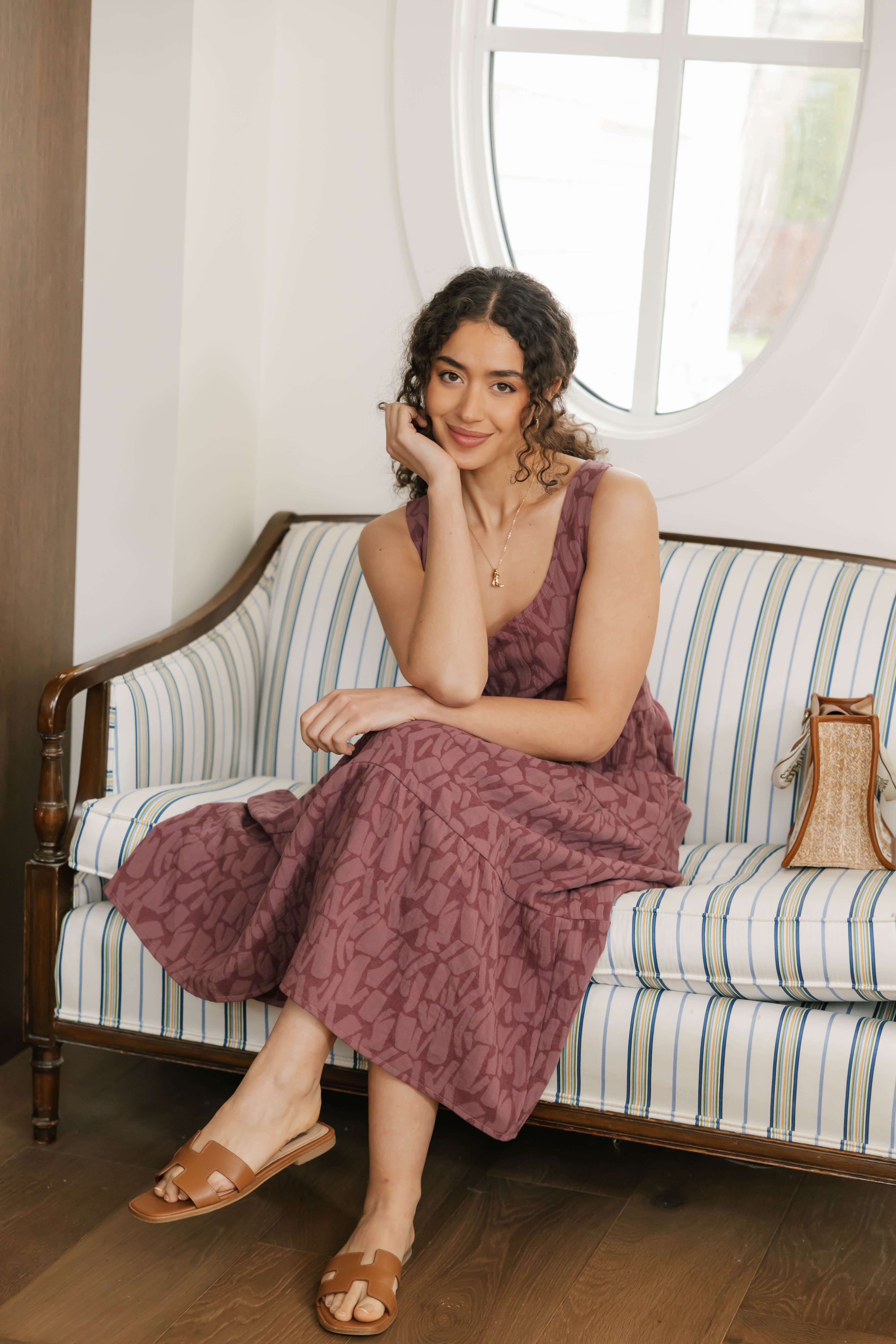 Wesley Dress in Mauve