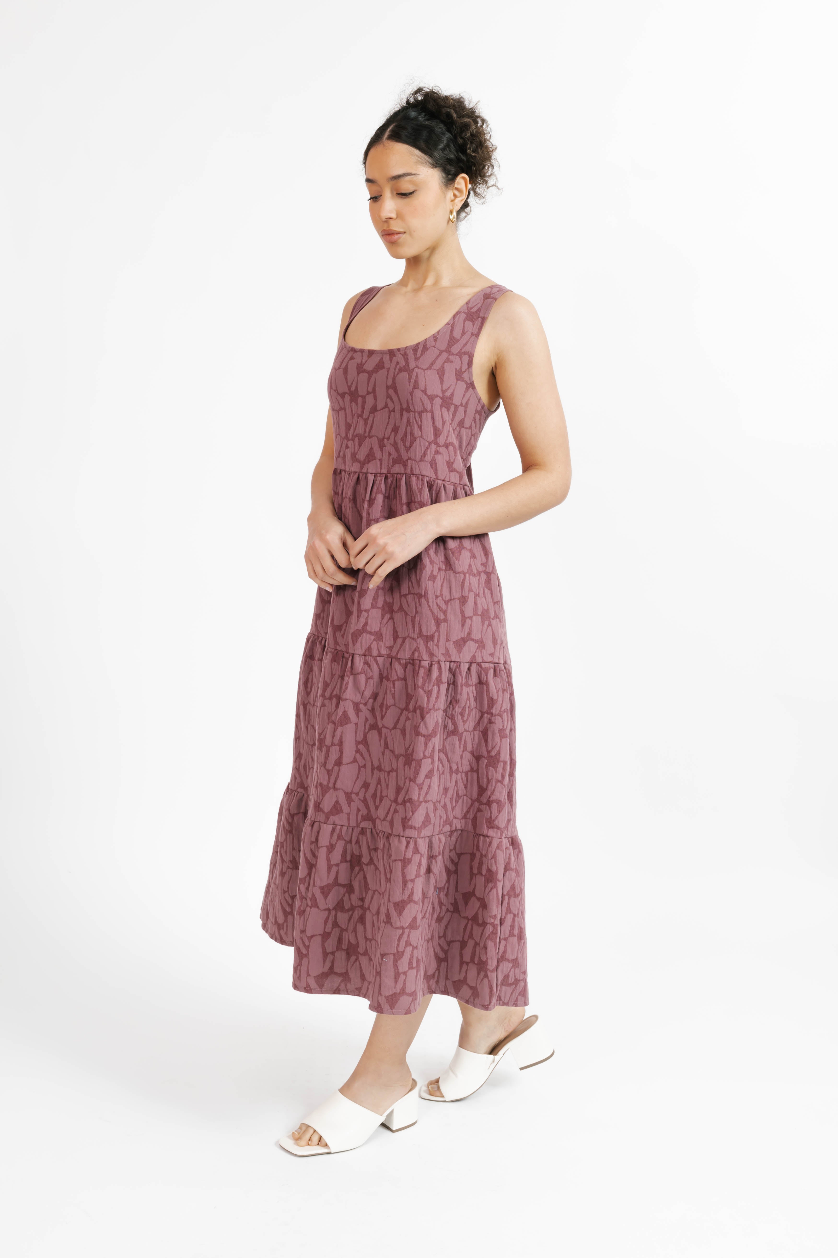 Wesley Dress in Mauve
