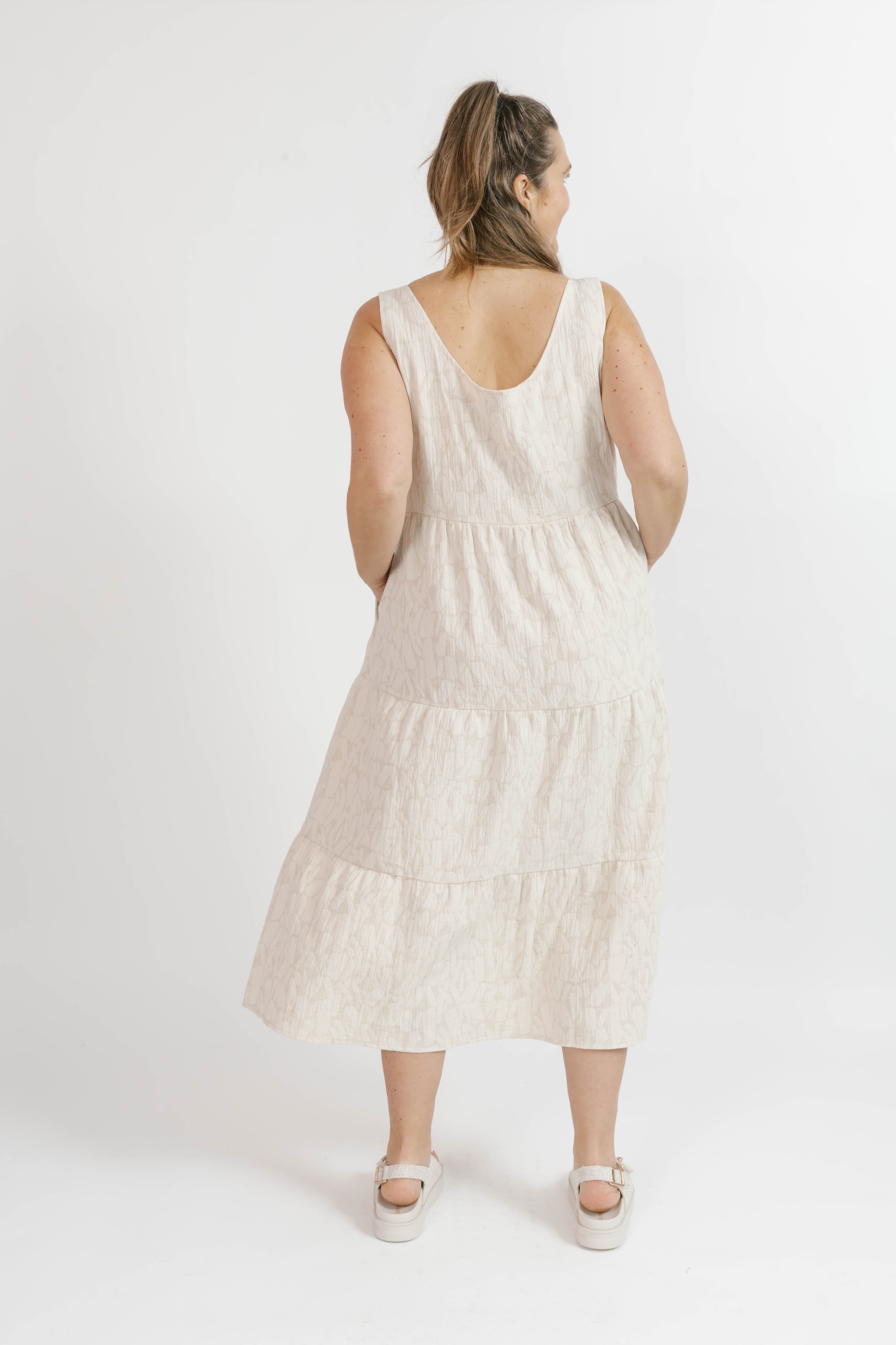 Wesley Dress in Oatmeal