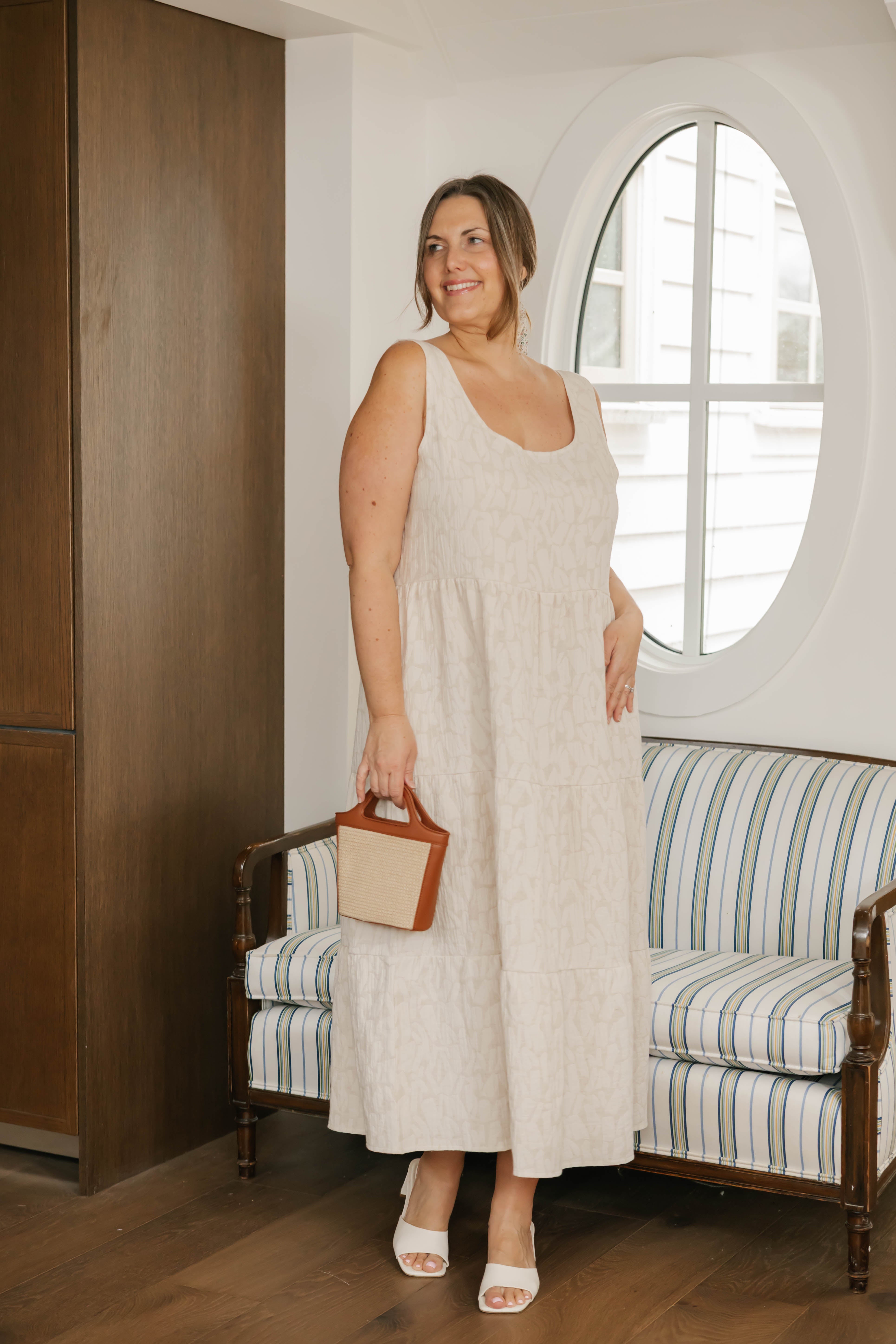 Wesley Dress in Oatmeal