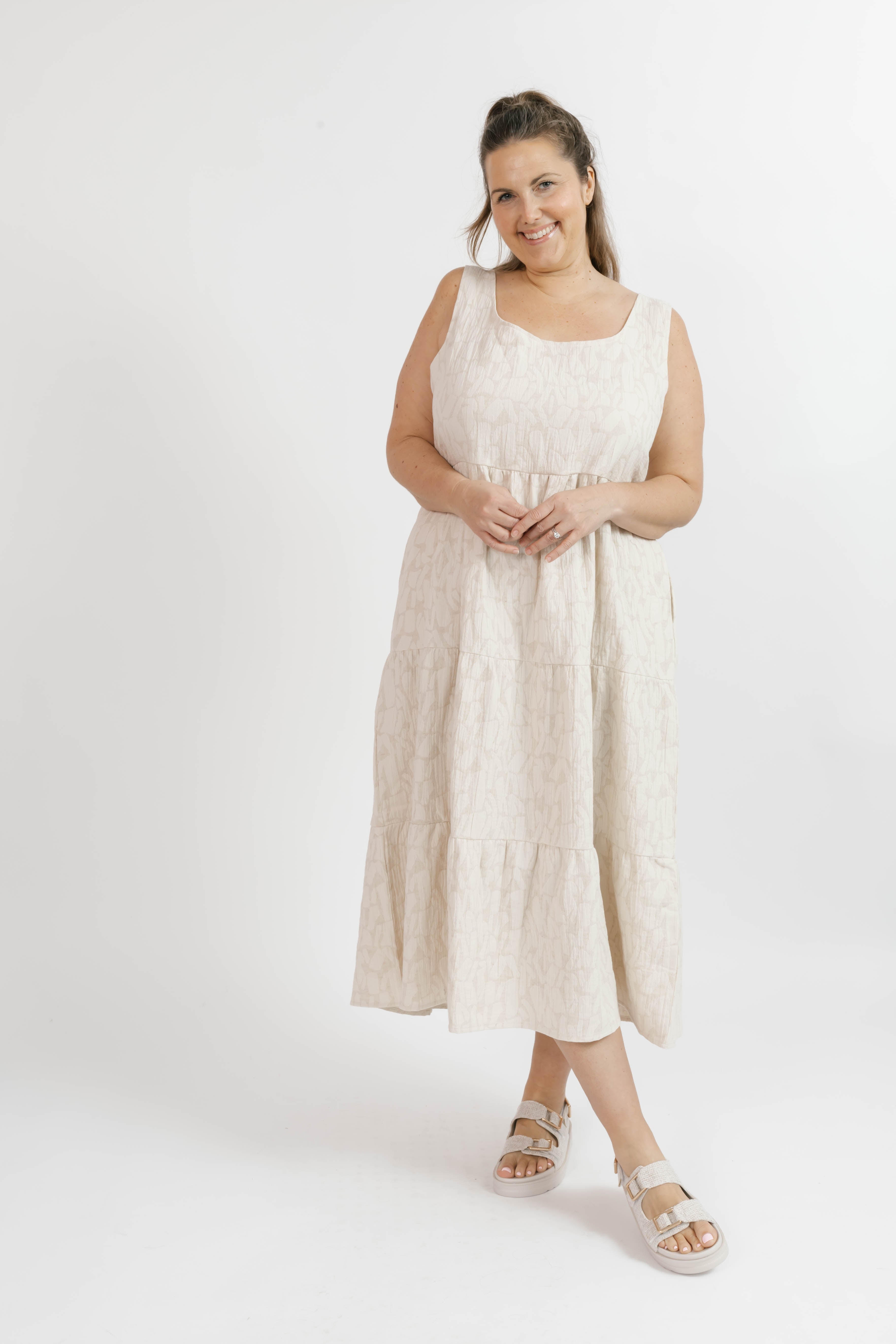 Wesley Dress in Oatmeal