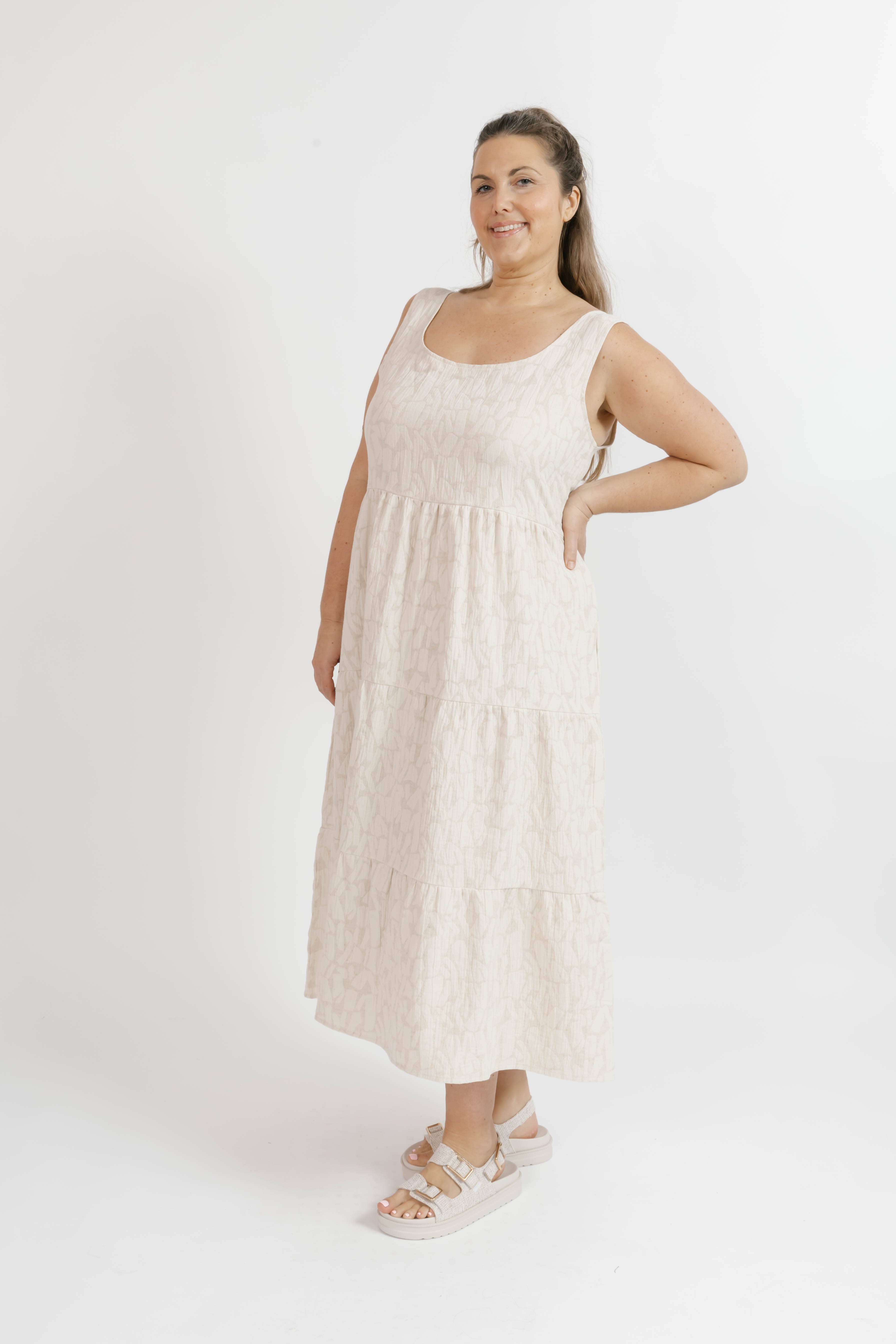 Wesley Dress in Oatmeal
