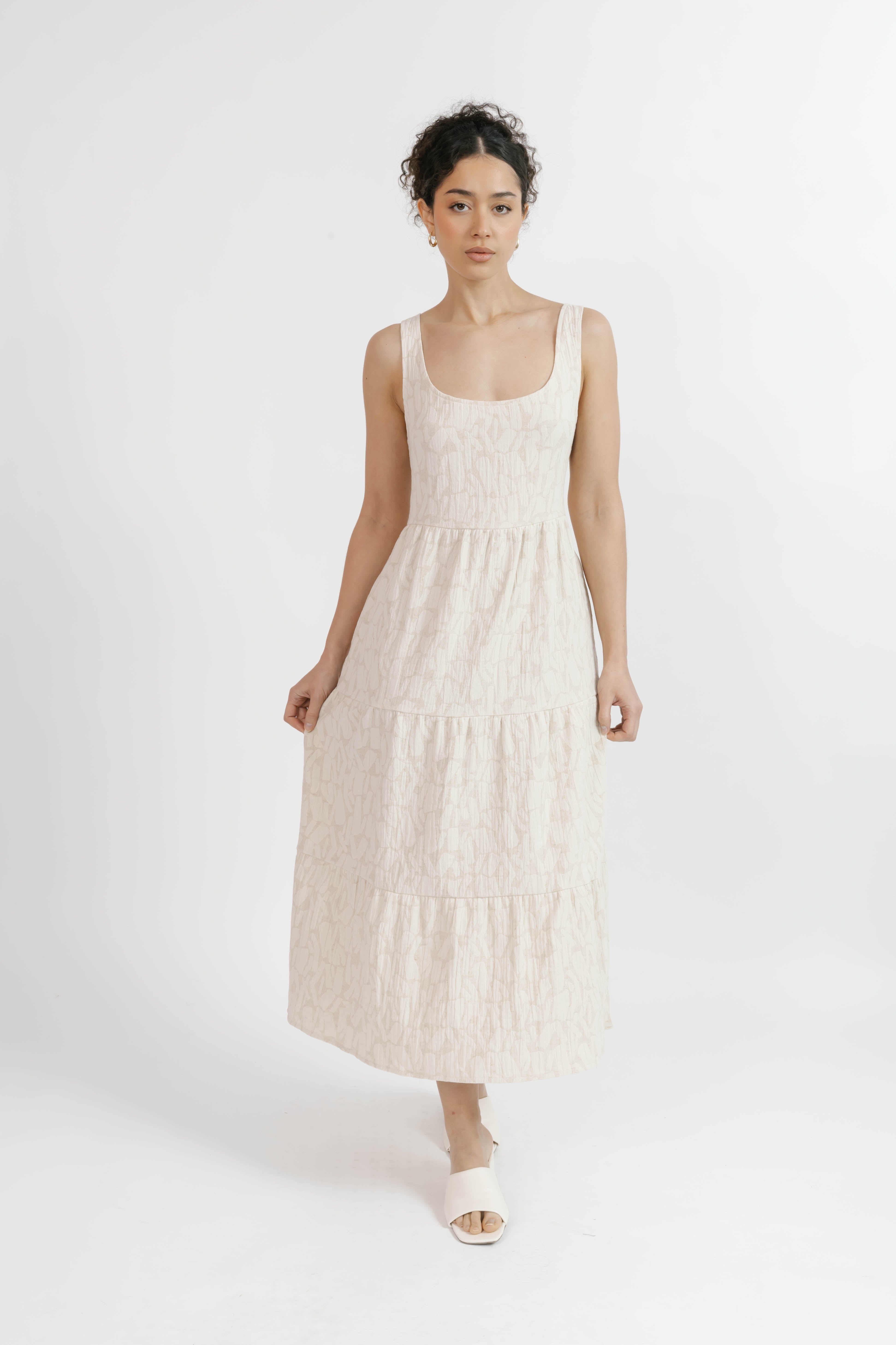 Wesley Dress in Oatmeal