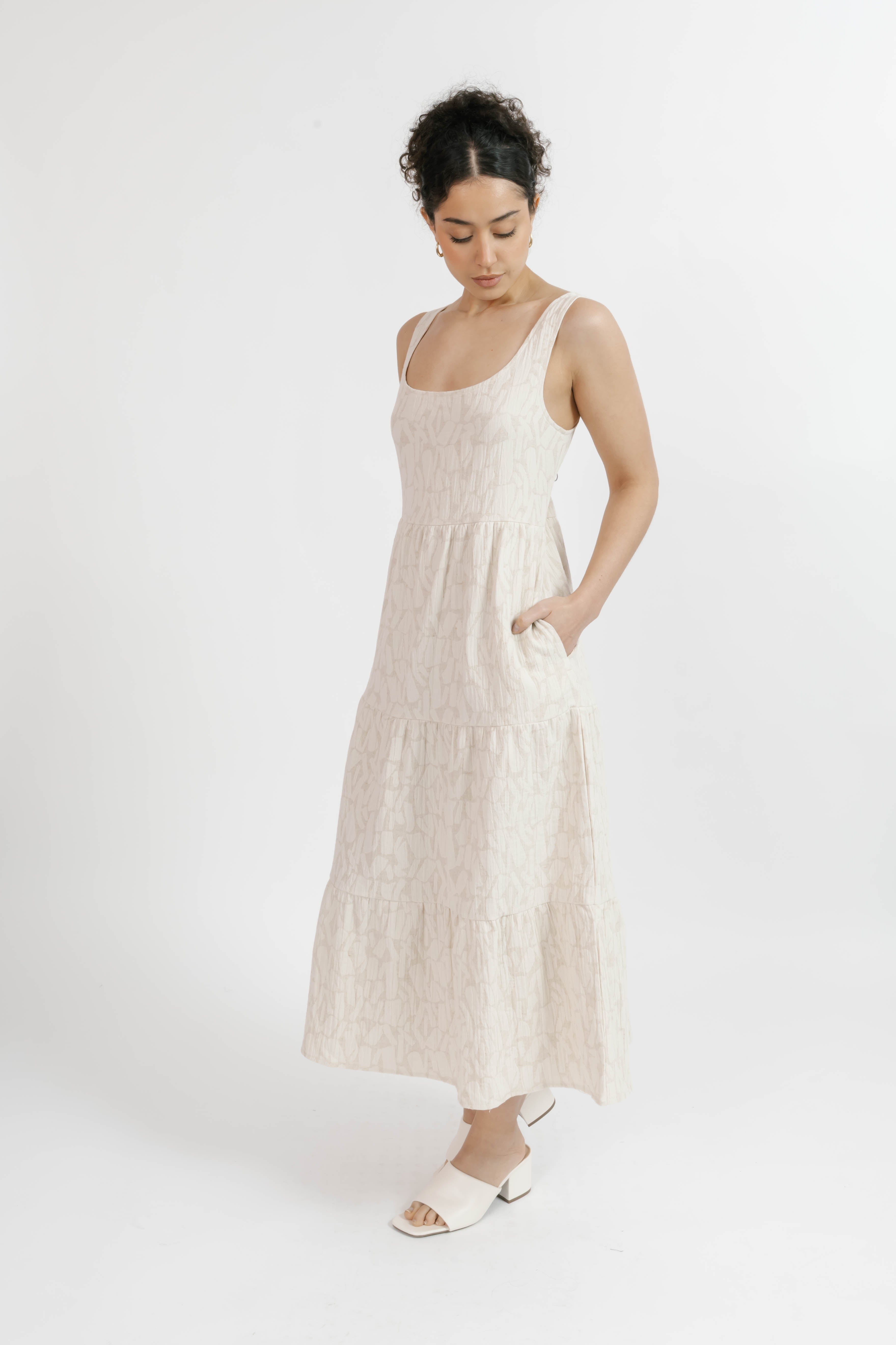 Wesley Dress in Oatmeal