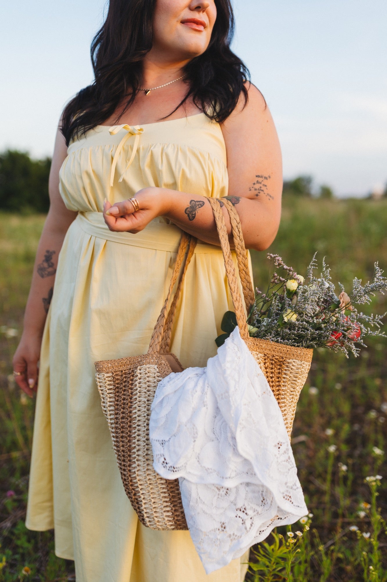 Zoe Sleeveless Midi Dress in Butter Yellow