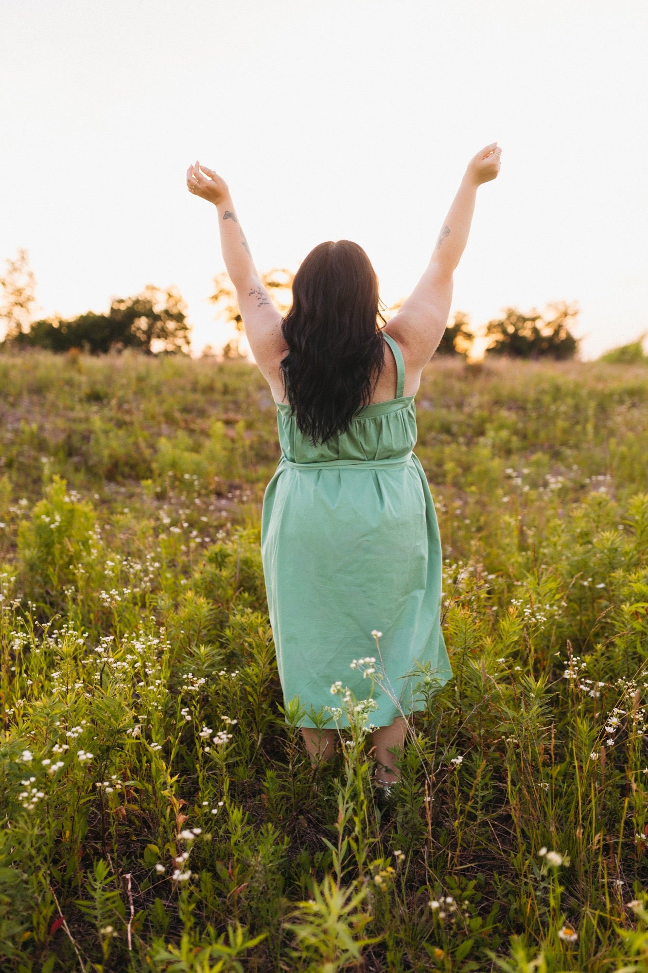 Zoe Sleeveless Midi Dress in Sage Green