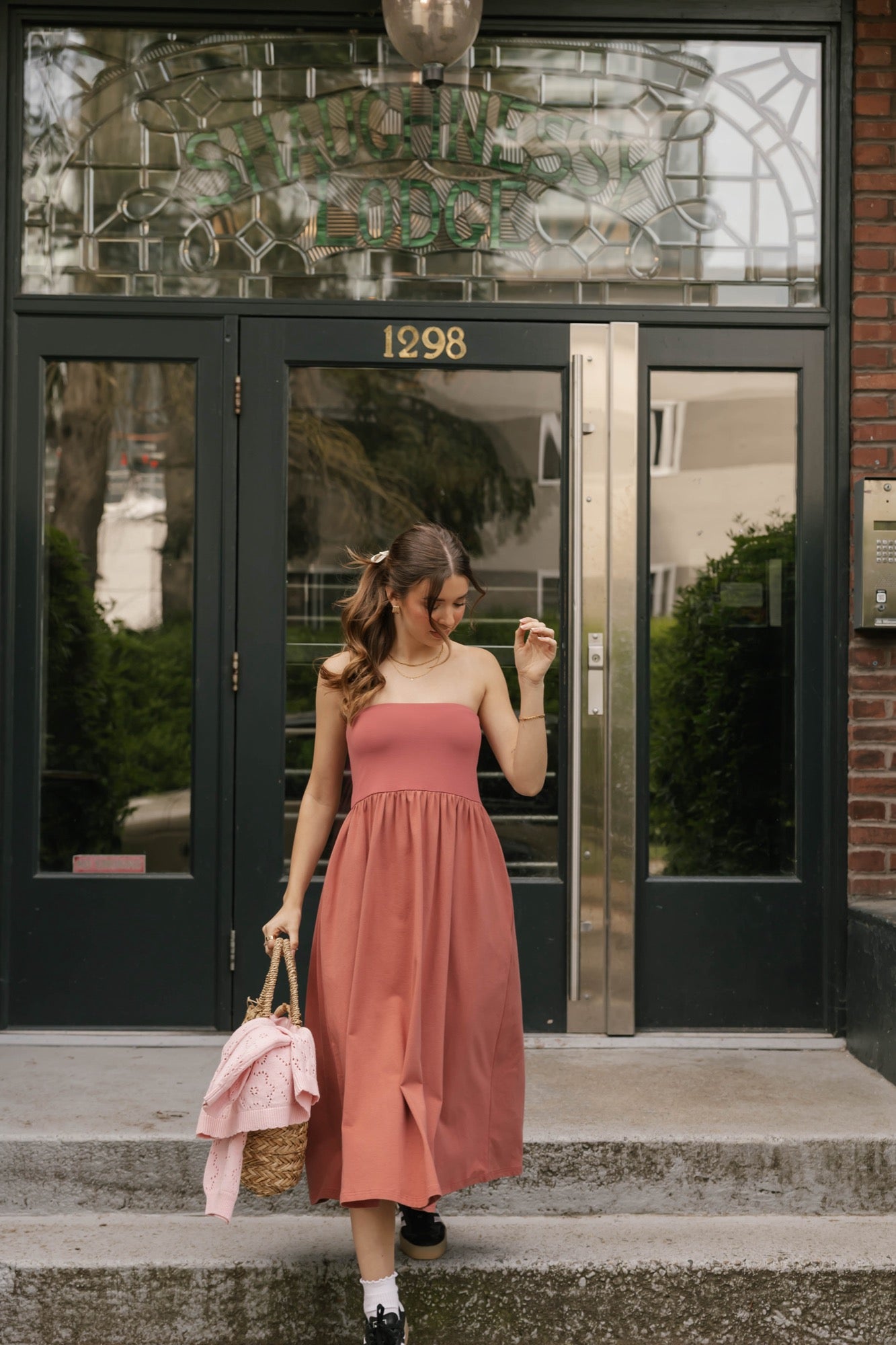 Ari 2-in-1 Dress + Skirt in Dusty Rose