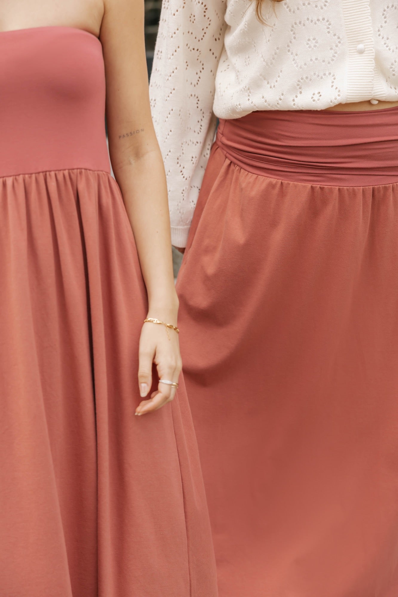 Ari 2-in-1 Dress + Skirt in Dusty Rose