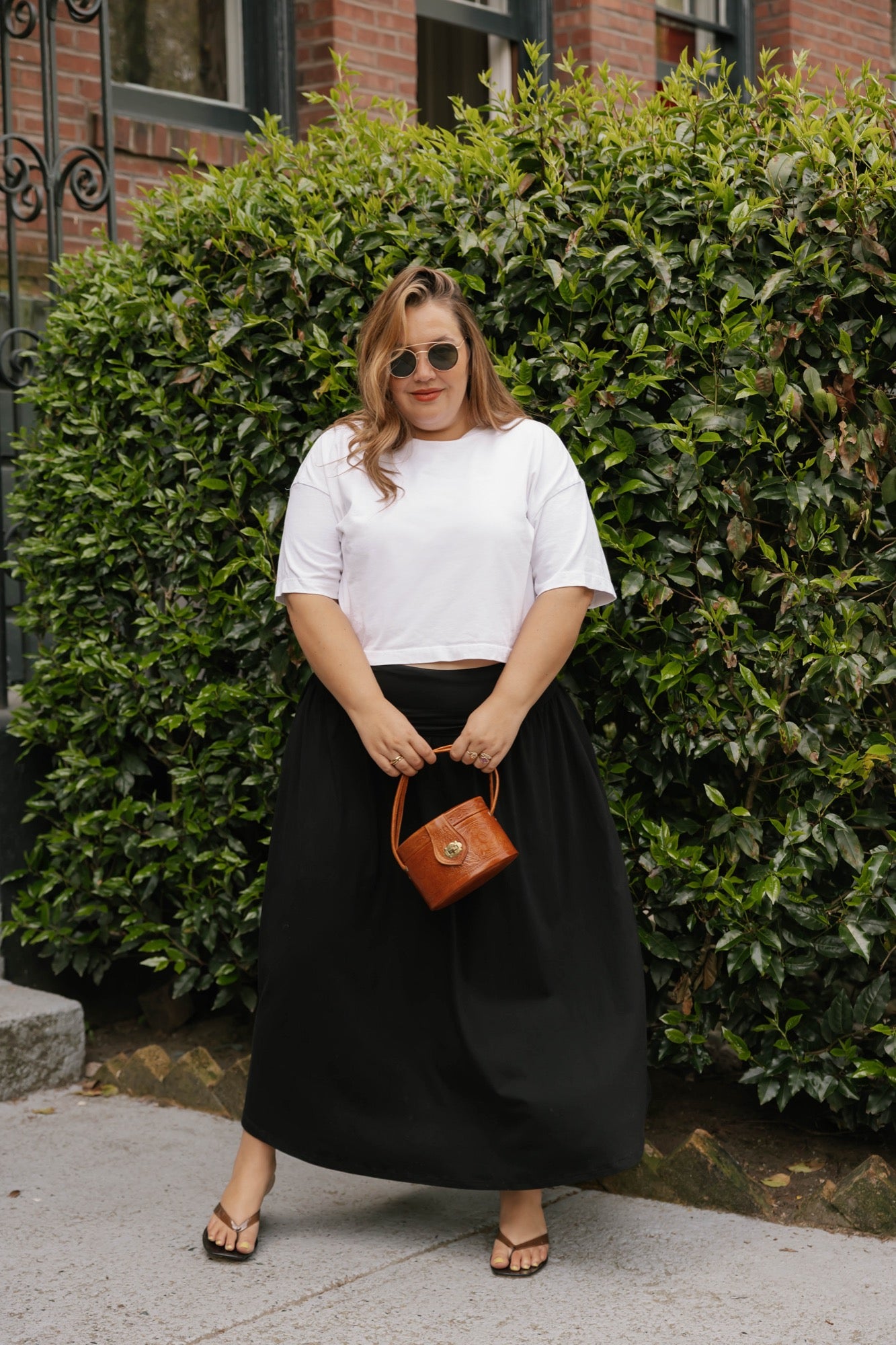 Ari 2-in-1 Dress + Skirt in Midnight Black