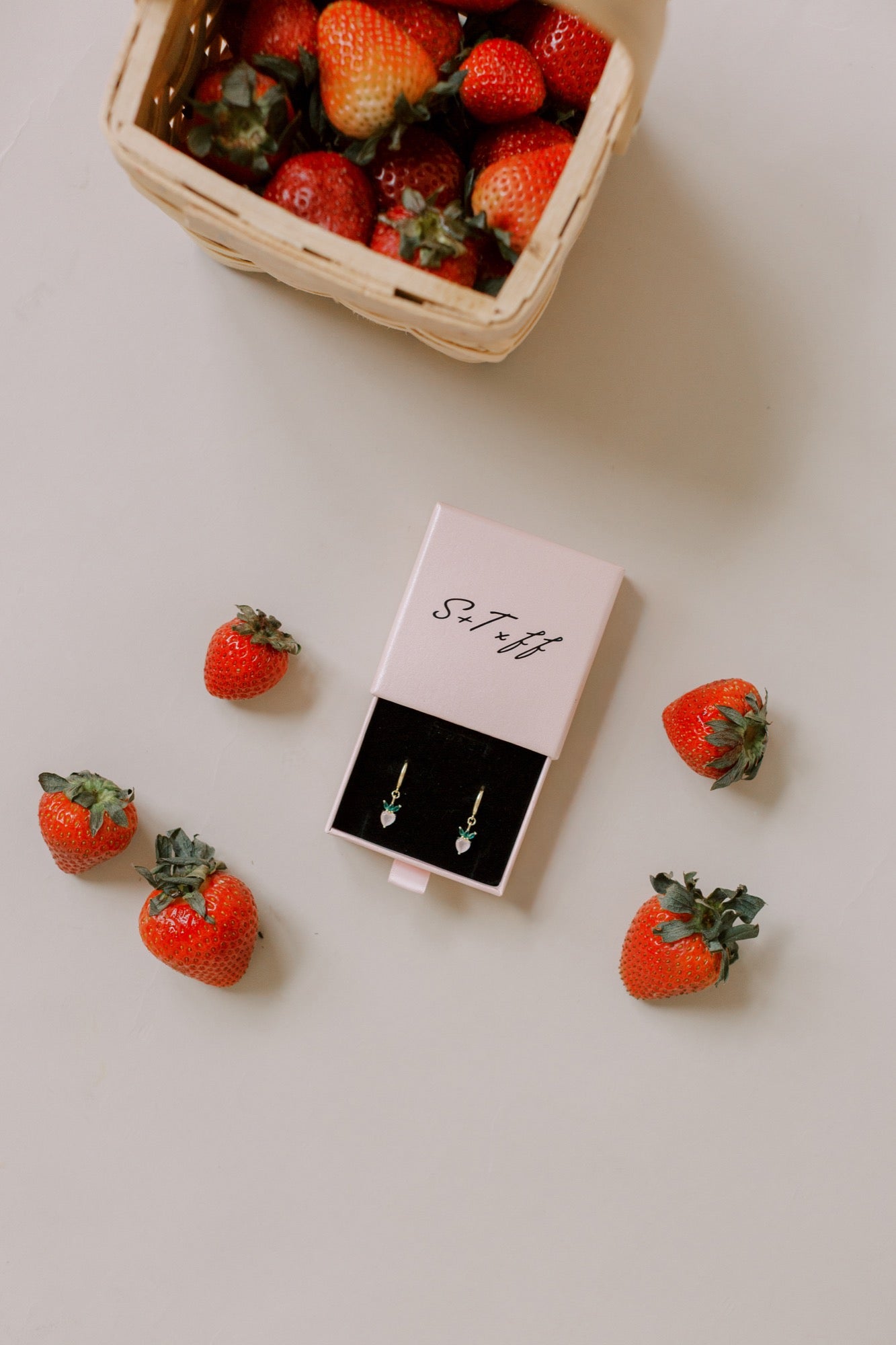 Fallon Strawberry Hoop Earrings
