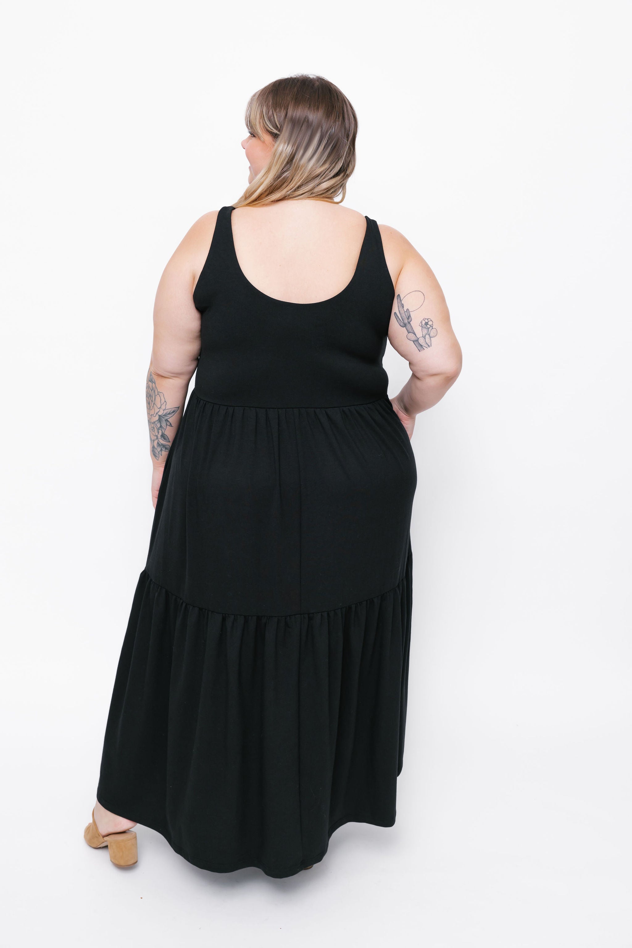 Lake Maxi Dress in Midnight Black